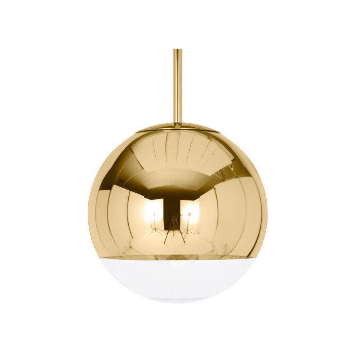 Mirror Ball LED Pendelleuchte Gold