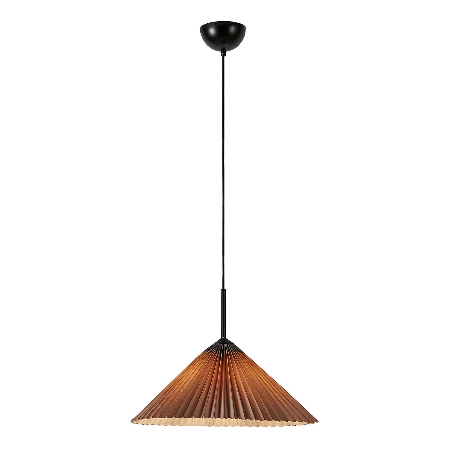 Pleated pendant lamp PVC 1-light