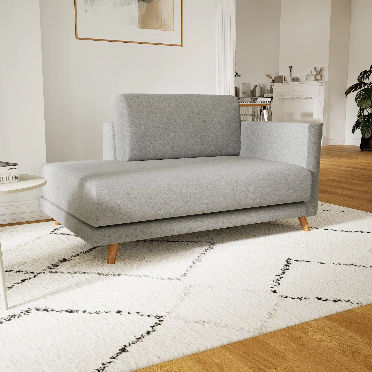 Tyme Sofa Wolle Lichtgrau