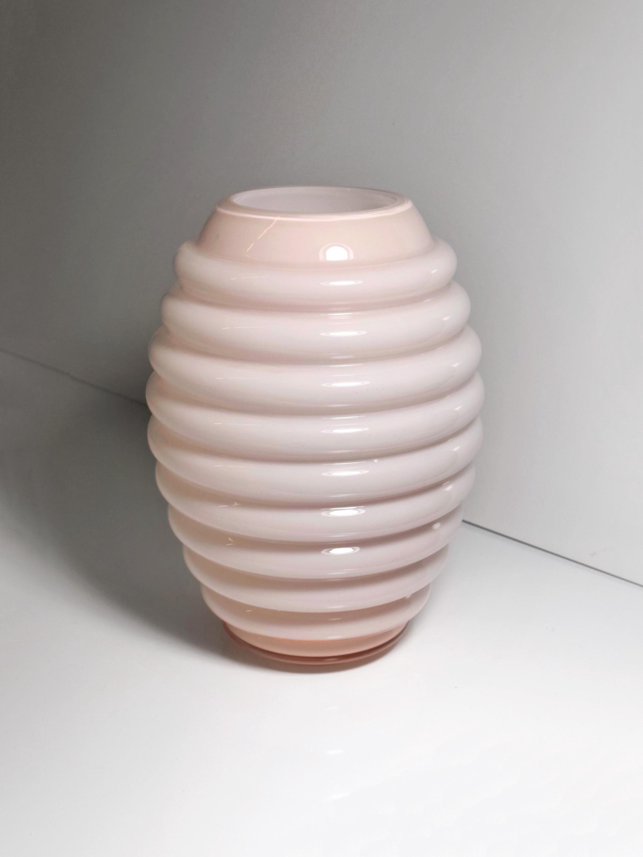 Vintage Vase Murano glass Pink 70s