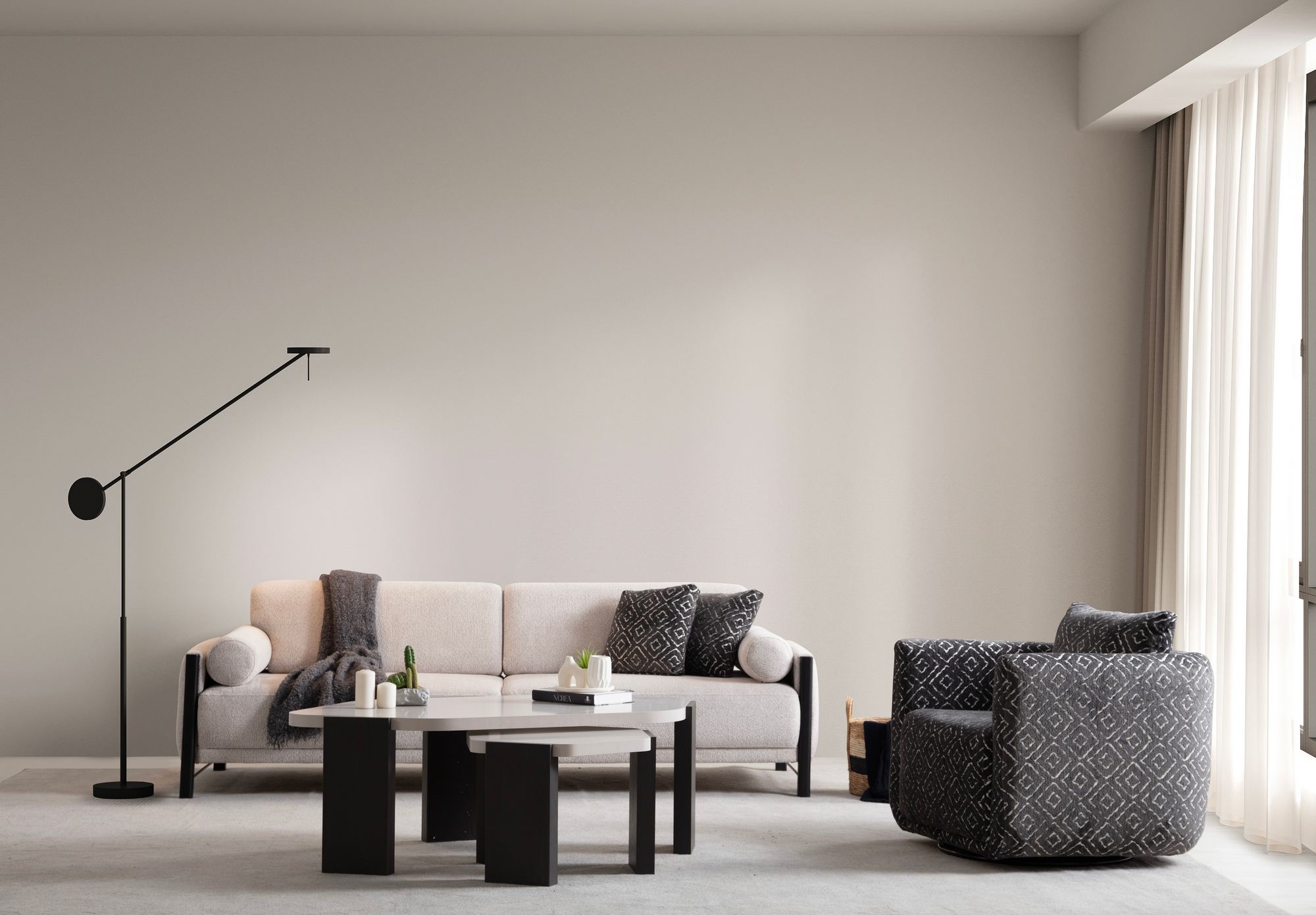 Nora Sofa 2-Sitzer Beige