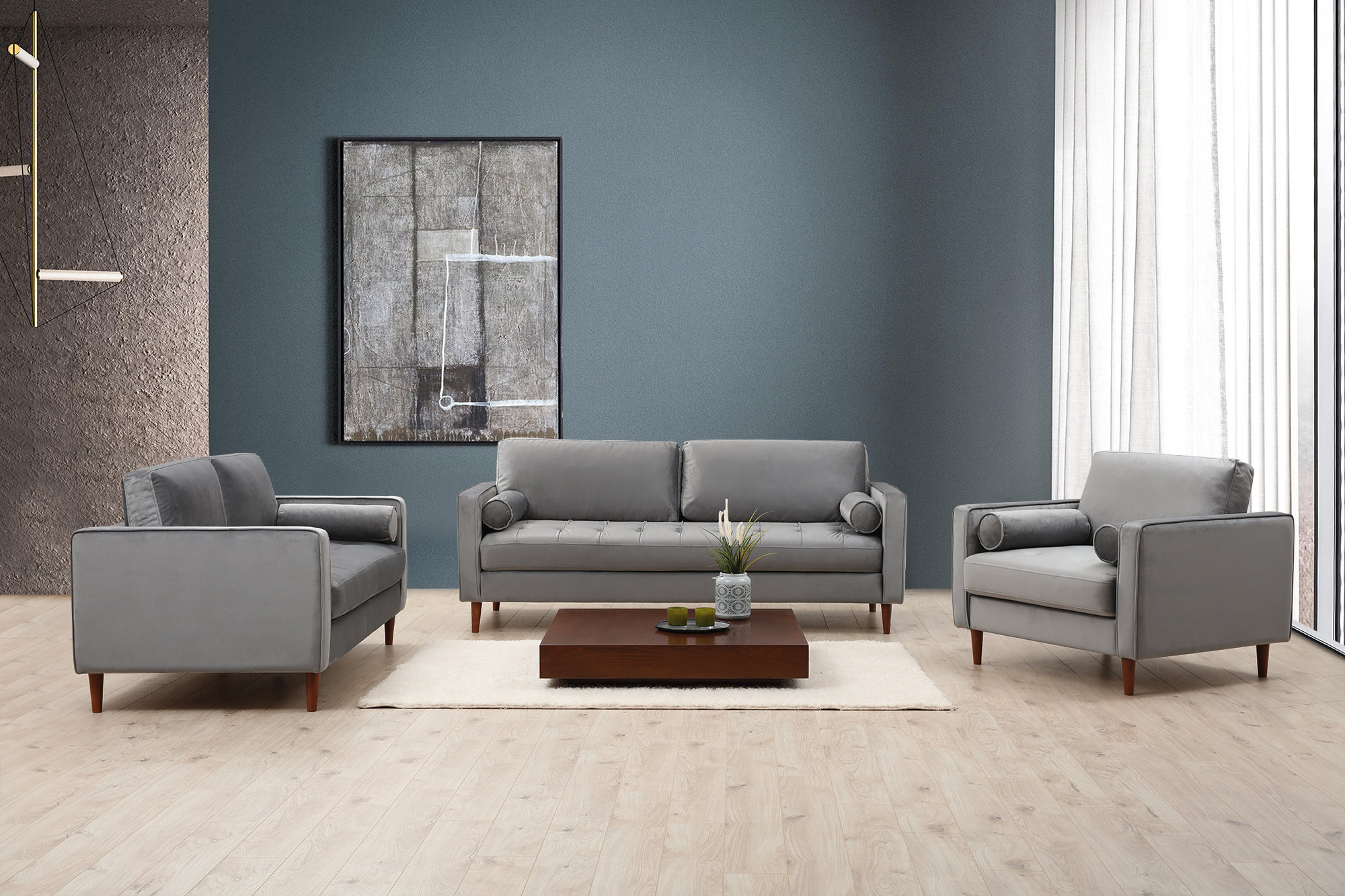 Rome Sofa Light Grey