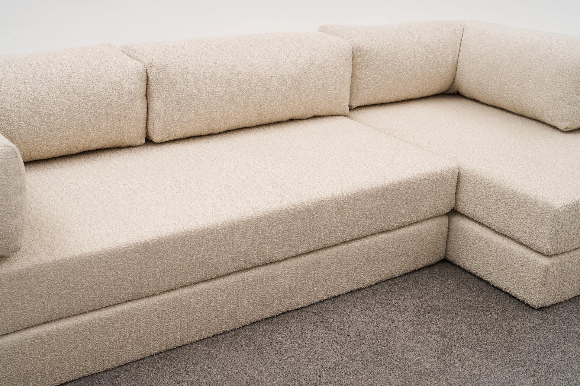 Comfort Schlafsofa Récamiere Rechts Creme