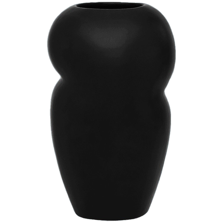 Tavi Vase Keramik Schwarz