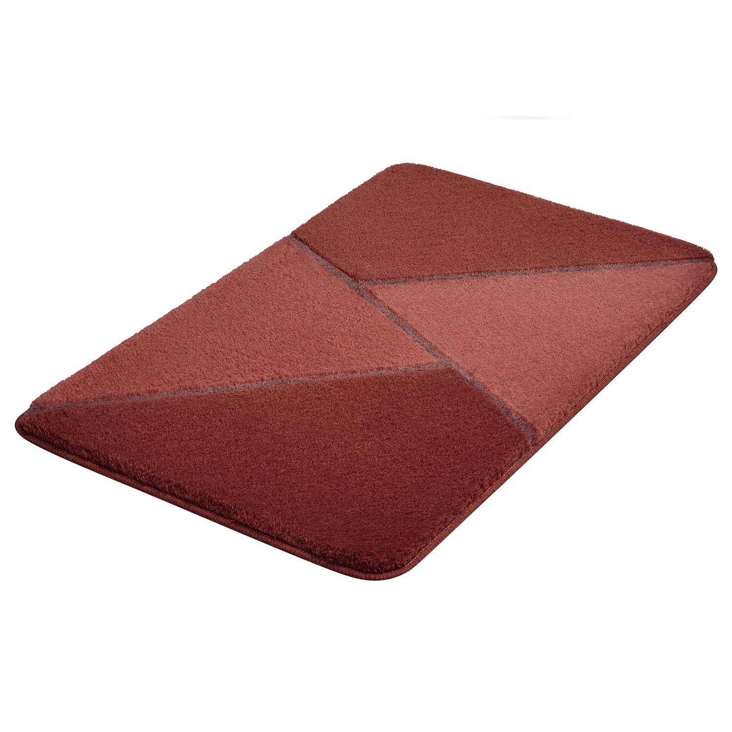 Badteppich Hailey II Polyacryl Rot 70 x 120 cm