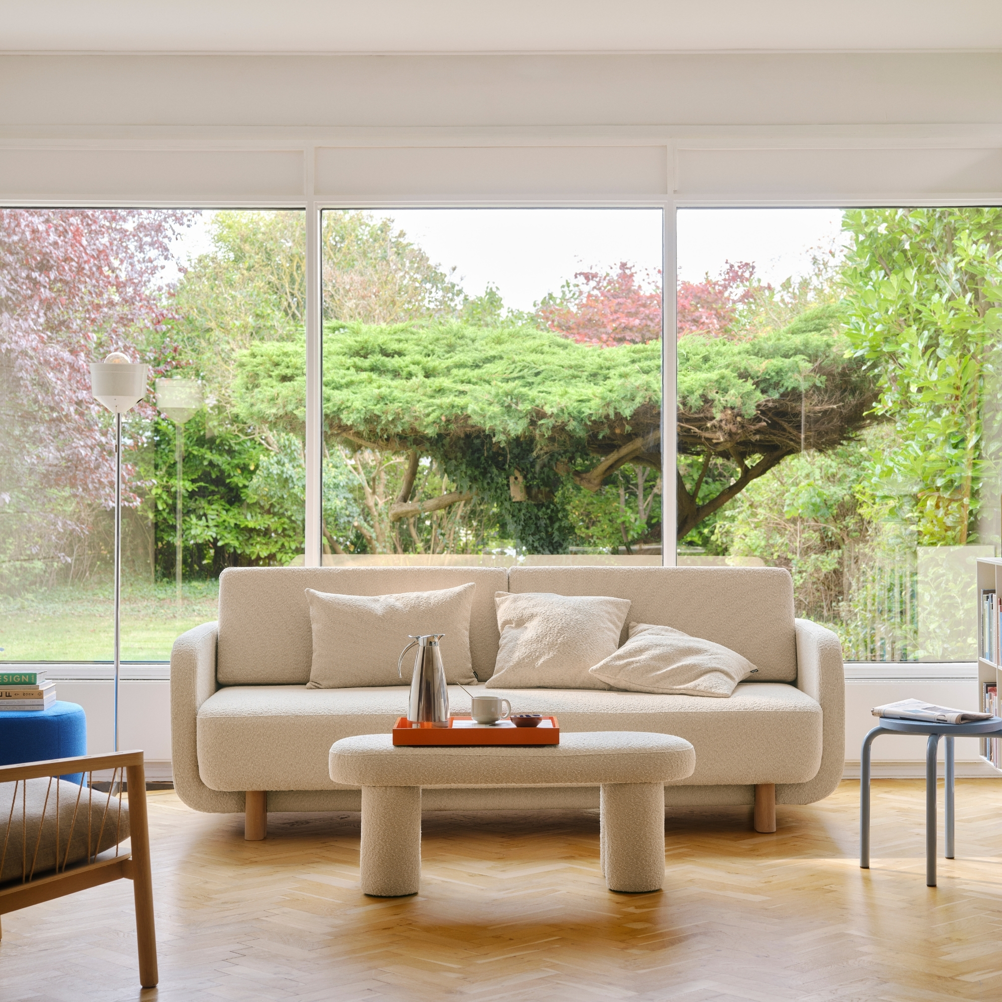 Clara Sofa bed Forest Dust Blue