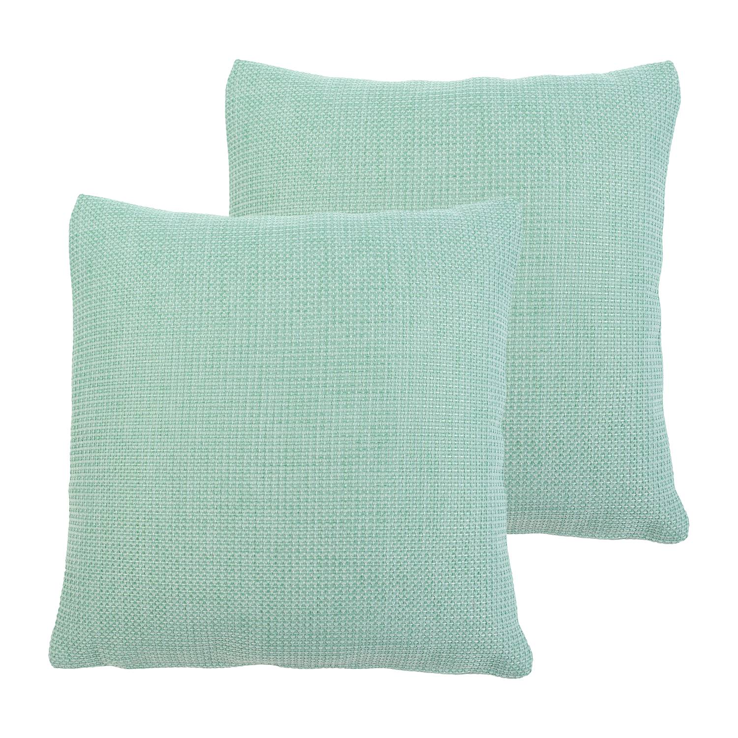 2x Dallas Pillowcase Synthetic Fiber Mint Green 50 x 50 cm