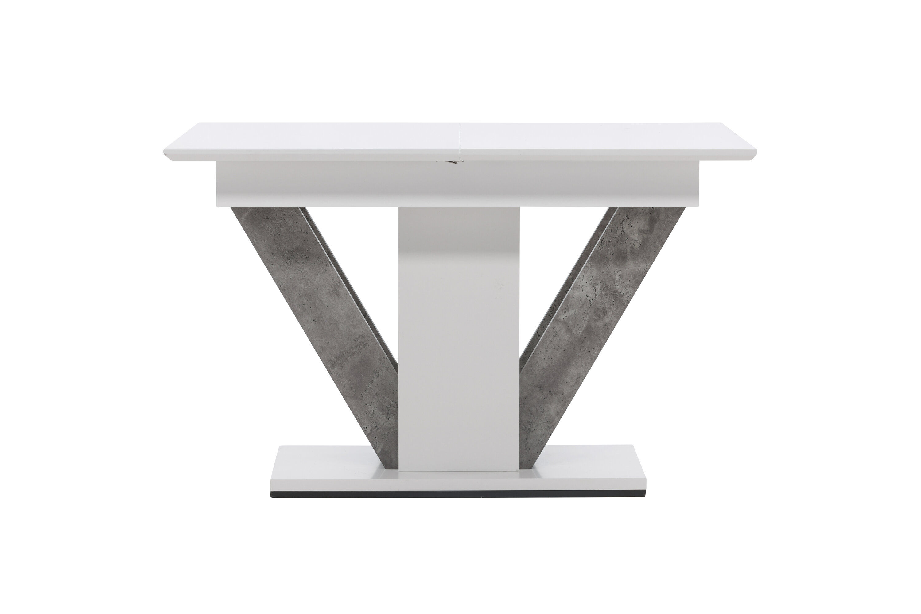 Disa  Dining table  MDF White/Grey 120/160×80