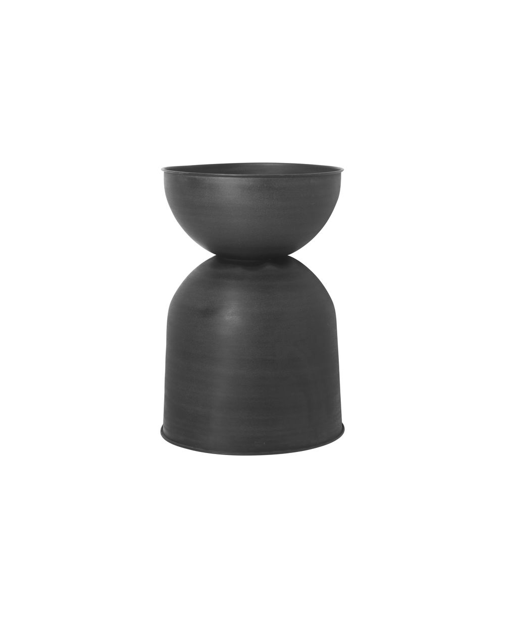 Hourglass Blumentopf Schwarz