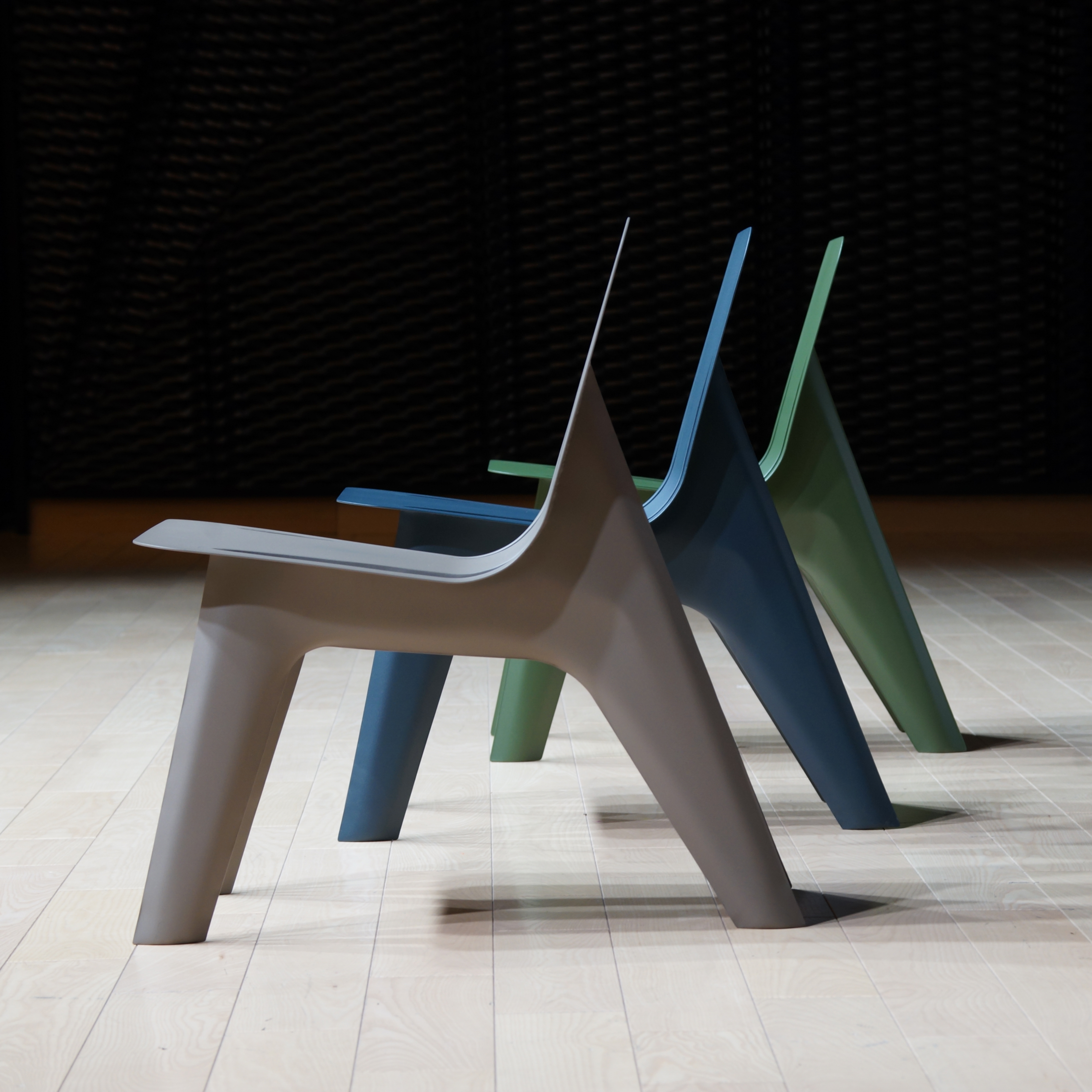 J-Chair Lounge Stuhl Stahl Beige Matt