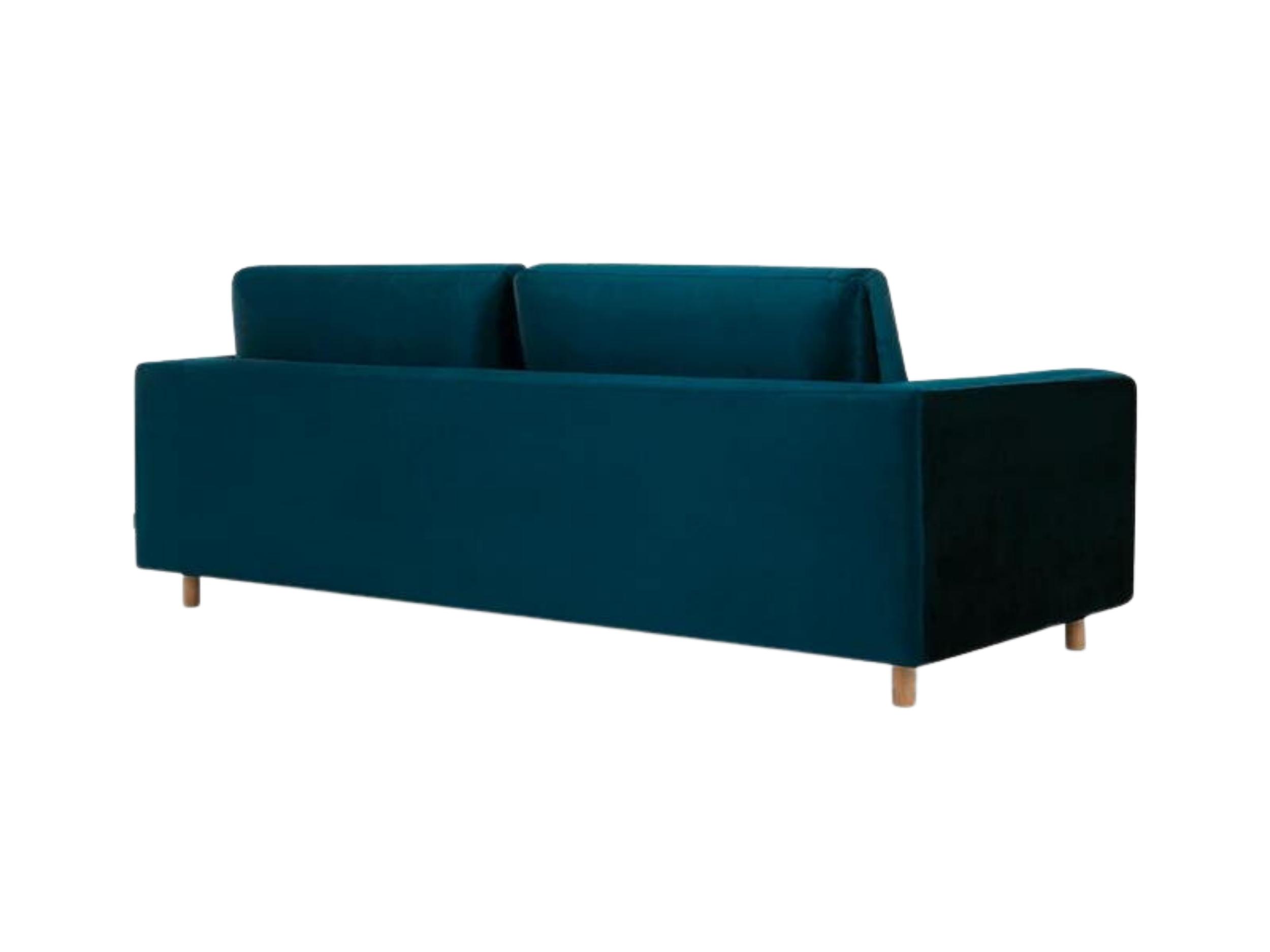 Dylan Sofa 3-Sitzer Velour Lux Petro