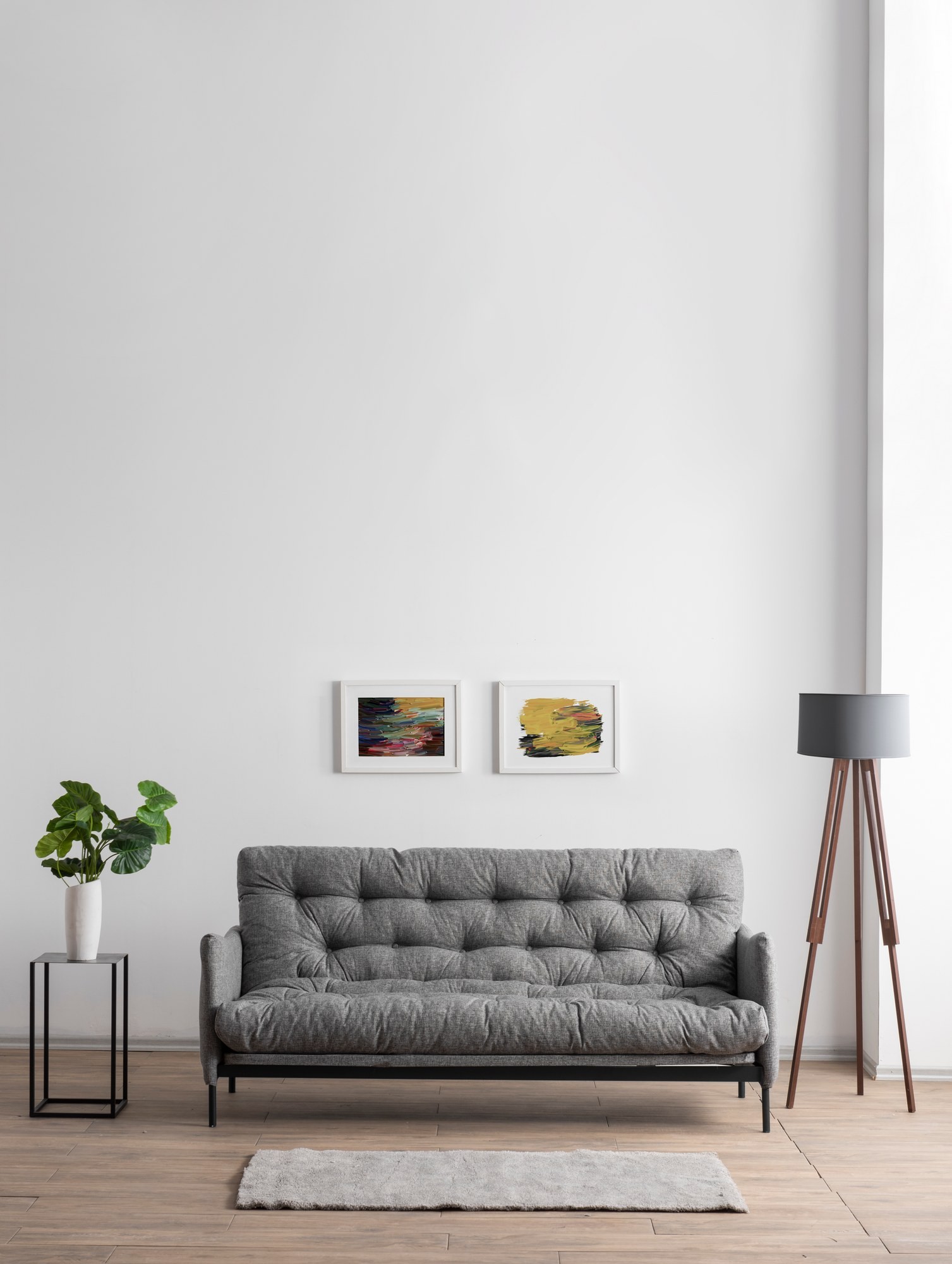 Renge Sofa Bed 3-seater Light Grey