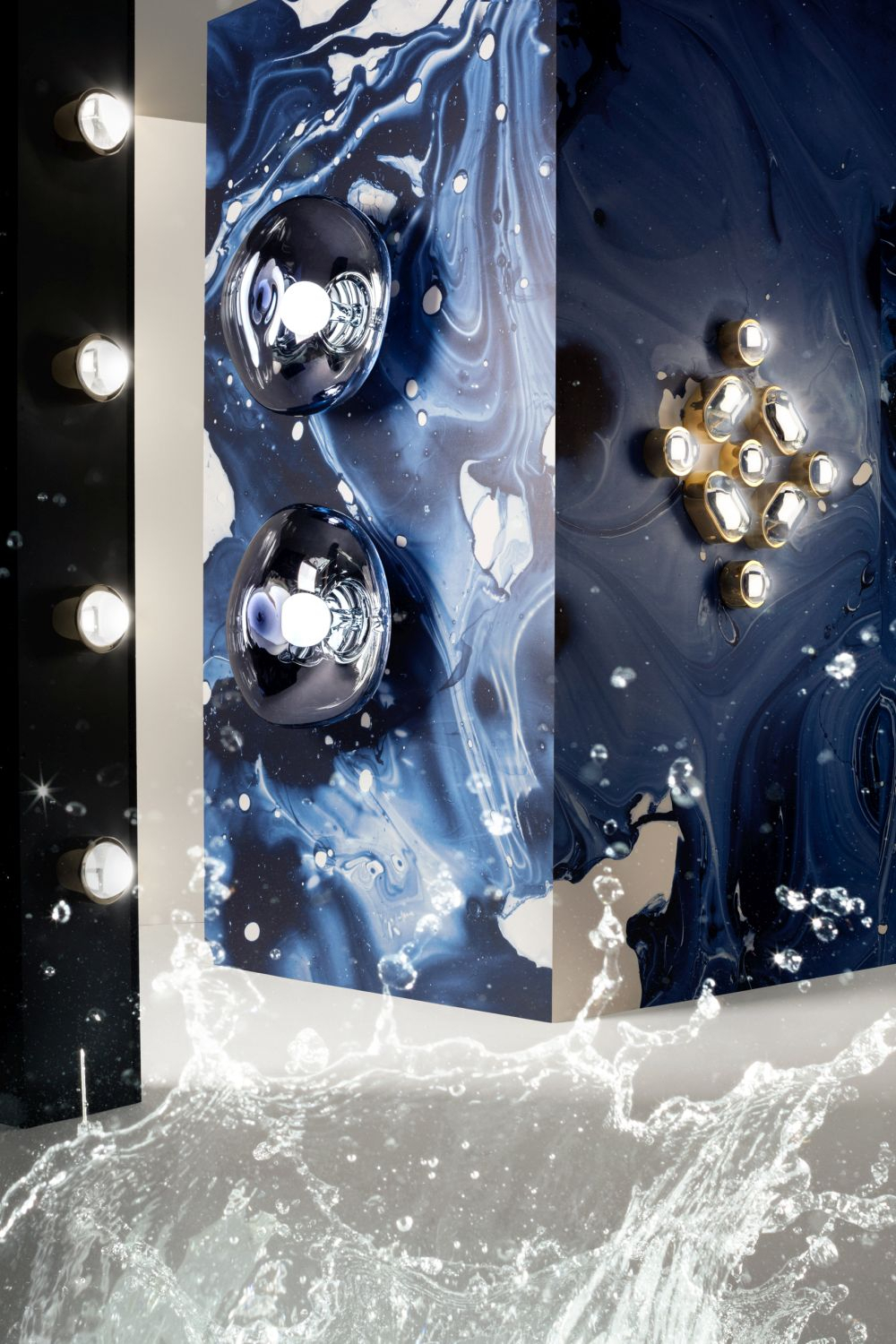 Melt LED Pendelleuchte Grau