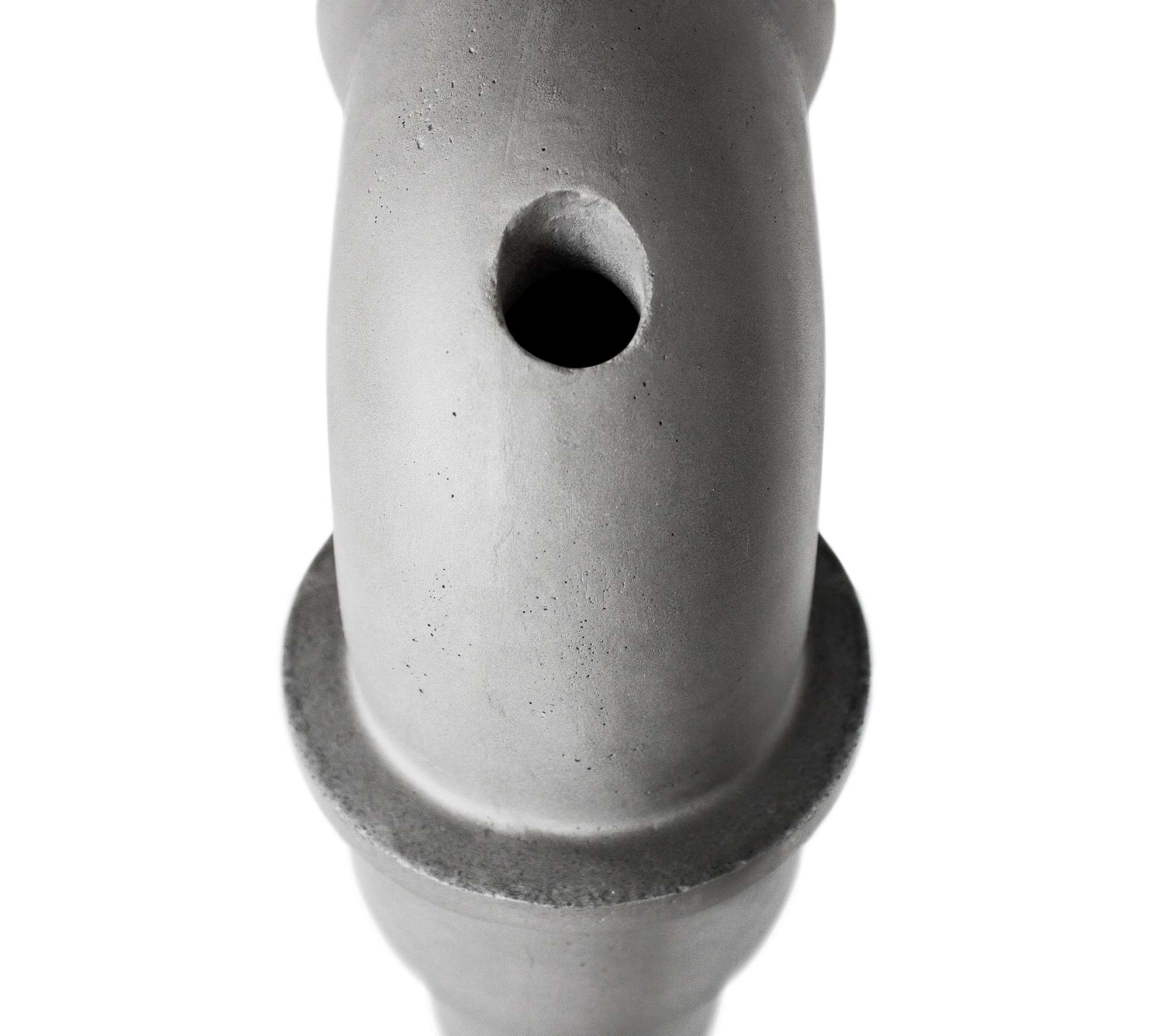 Pipeline 645 Vase Faserbeton Grau