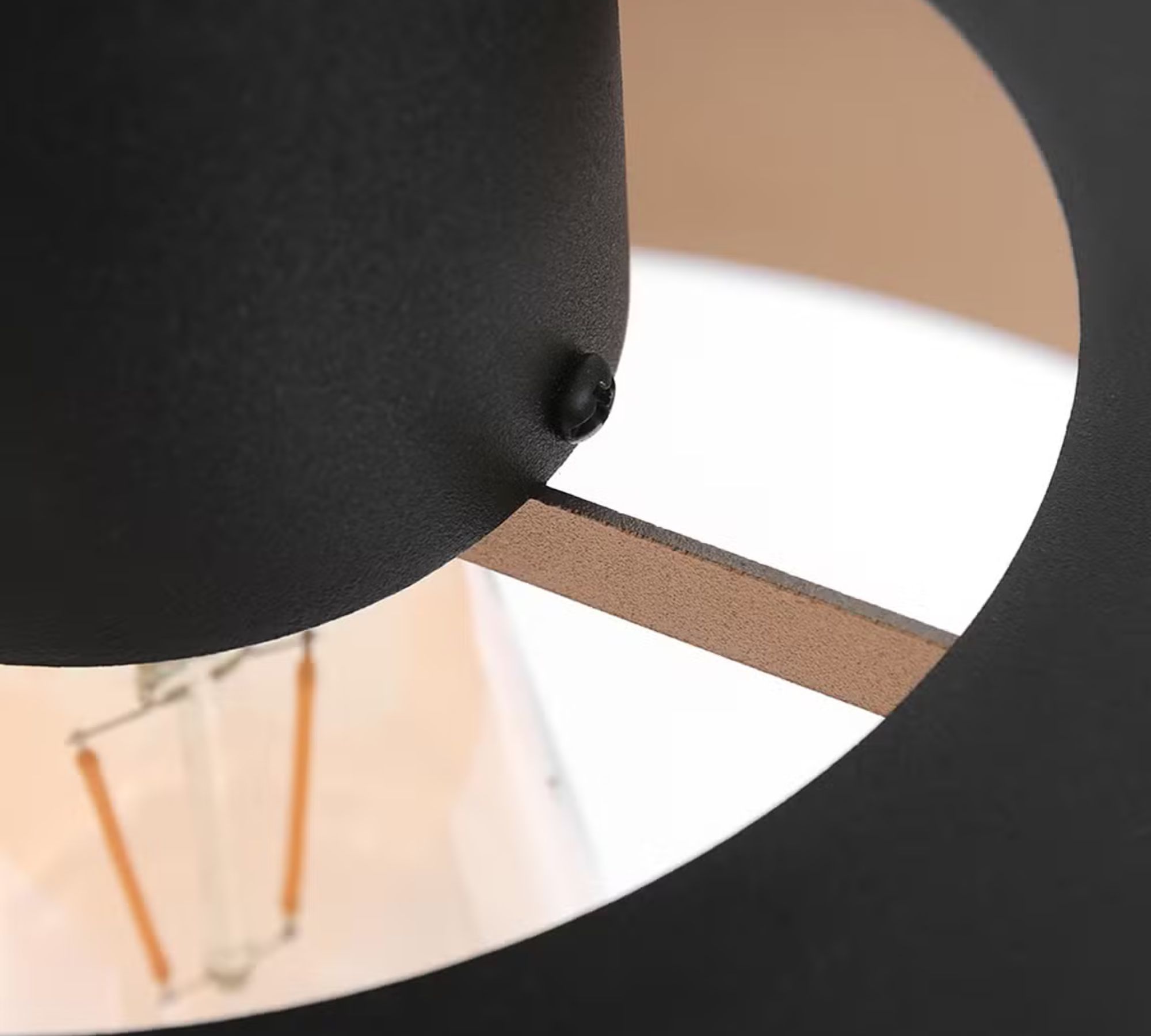 Pendant lamp 1-light Iron Black