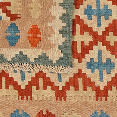 Kilim Gashgai Teppich Mehrfarbig