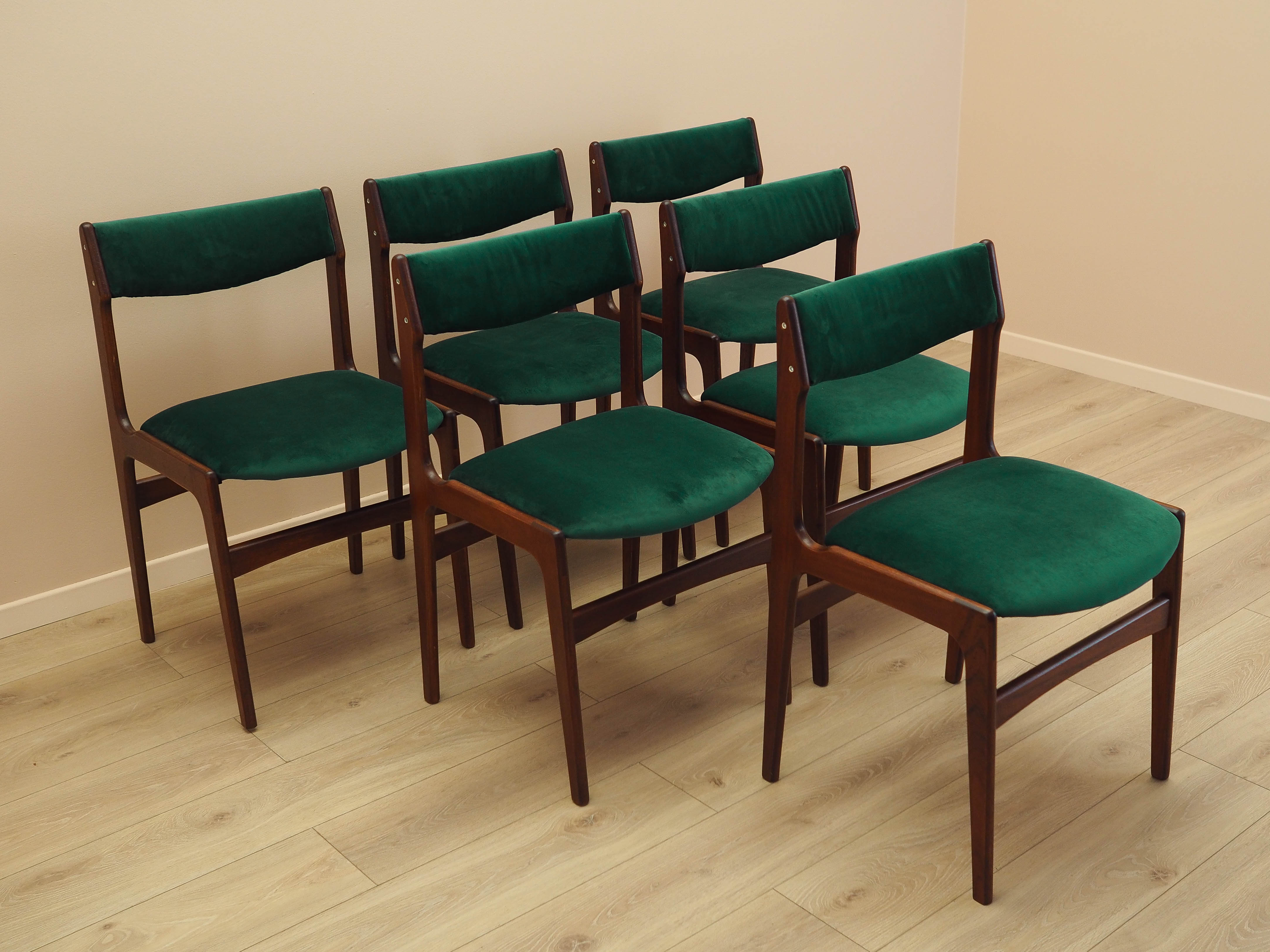 Teakwood chairs 6x Green