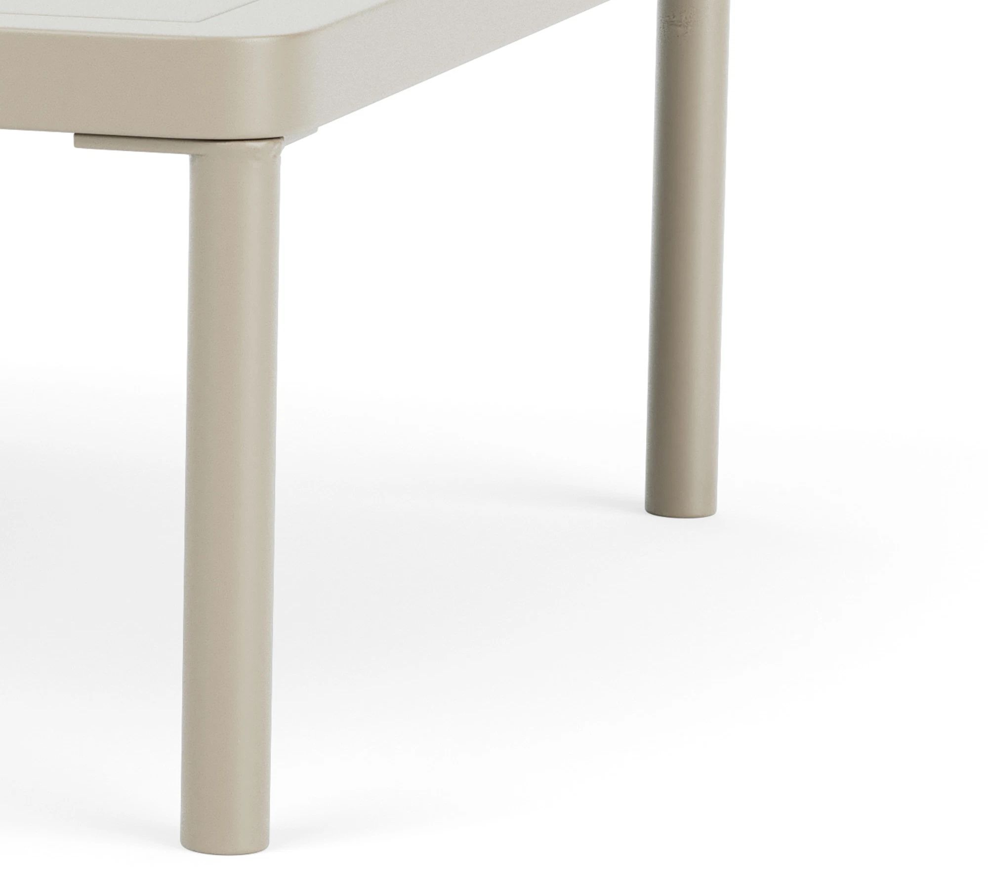 Hadley Outdoor Coffee Table Coral Sand Steel 60 x 70 cm