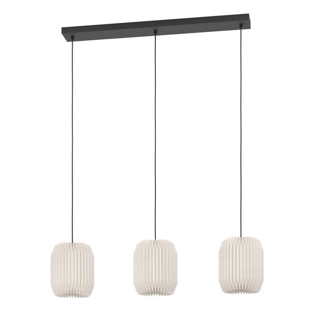 Belgrave Pendant Lamp Paper Steel 3-light