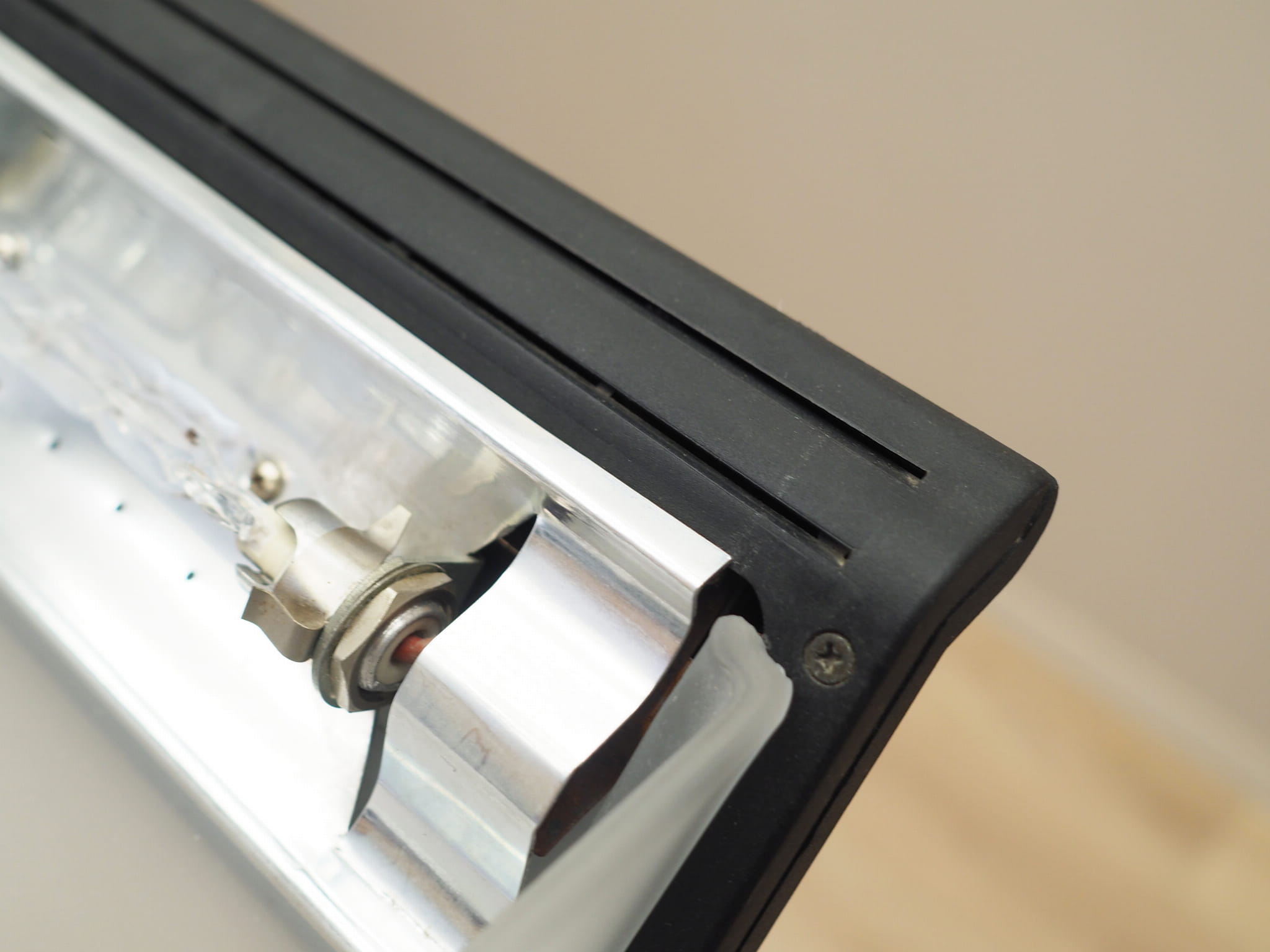 Stehlampe Metall Glas 1990er Jahre