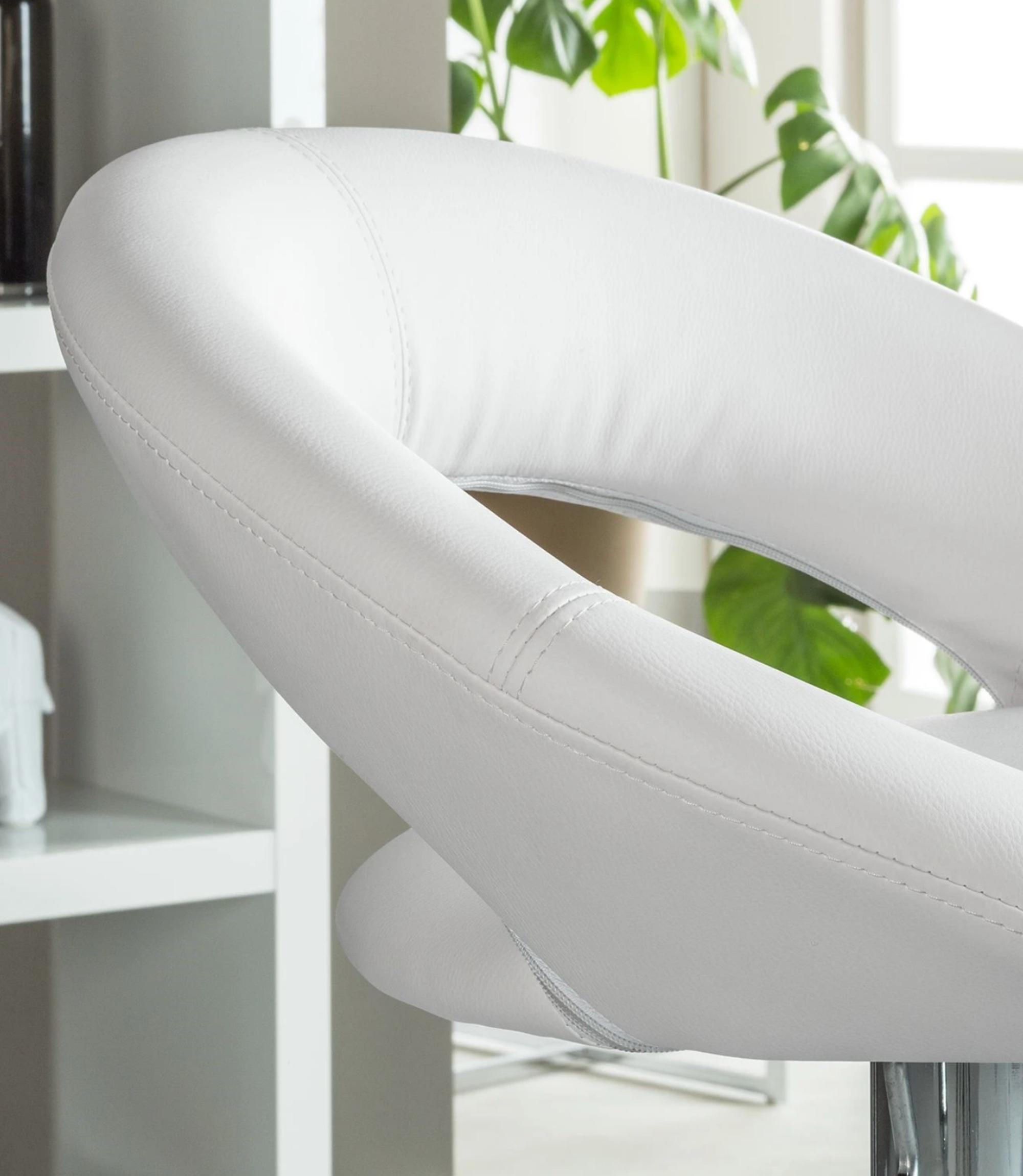 Bar stool Hemingway White / Chrome Single chair