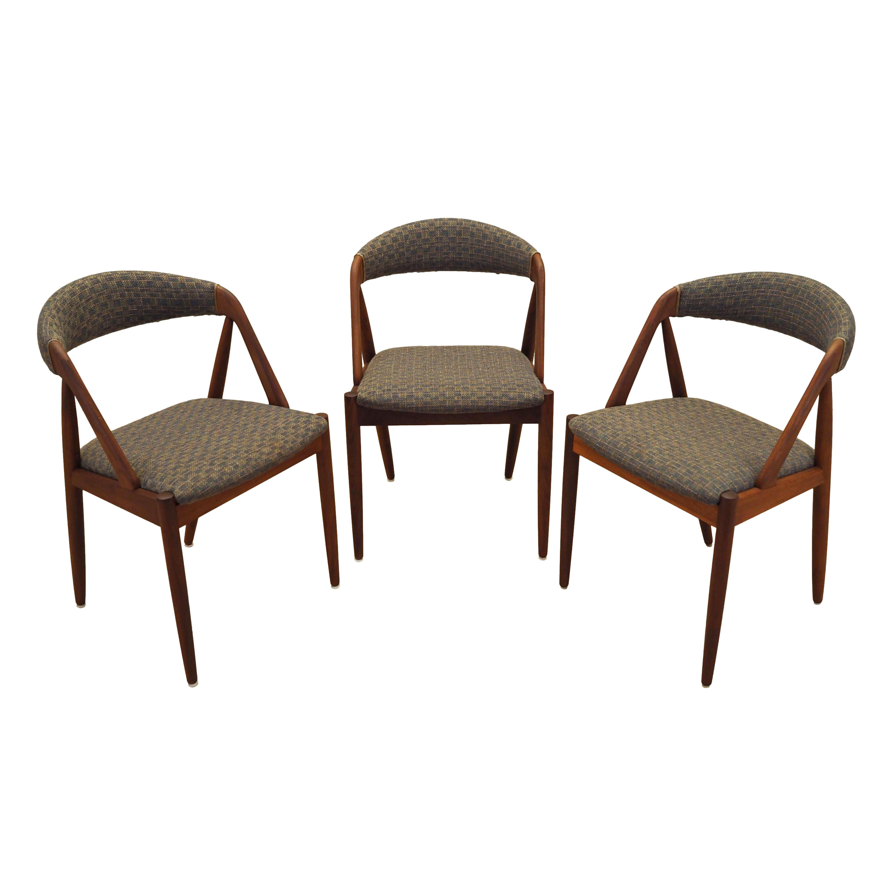 3x Nr. 31 Esszimmerstuhl Teakholz 1970er Jahre