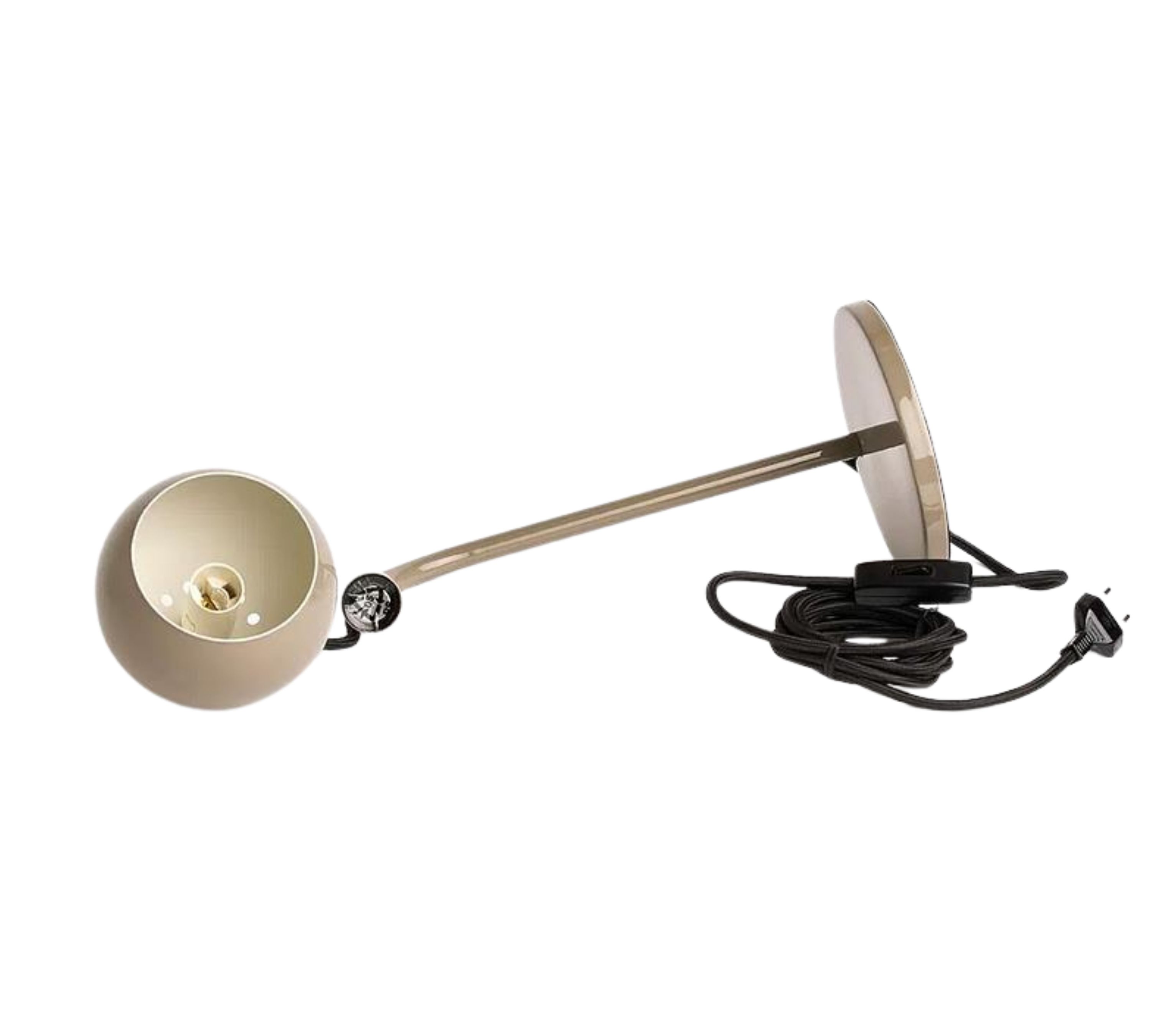Ball Tischlampe Glossy Warm Grey
