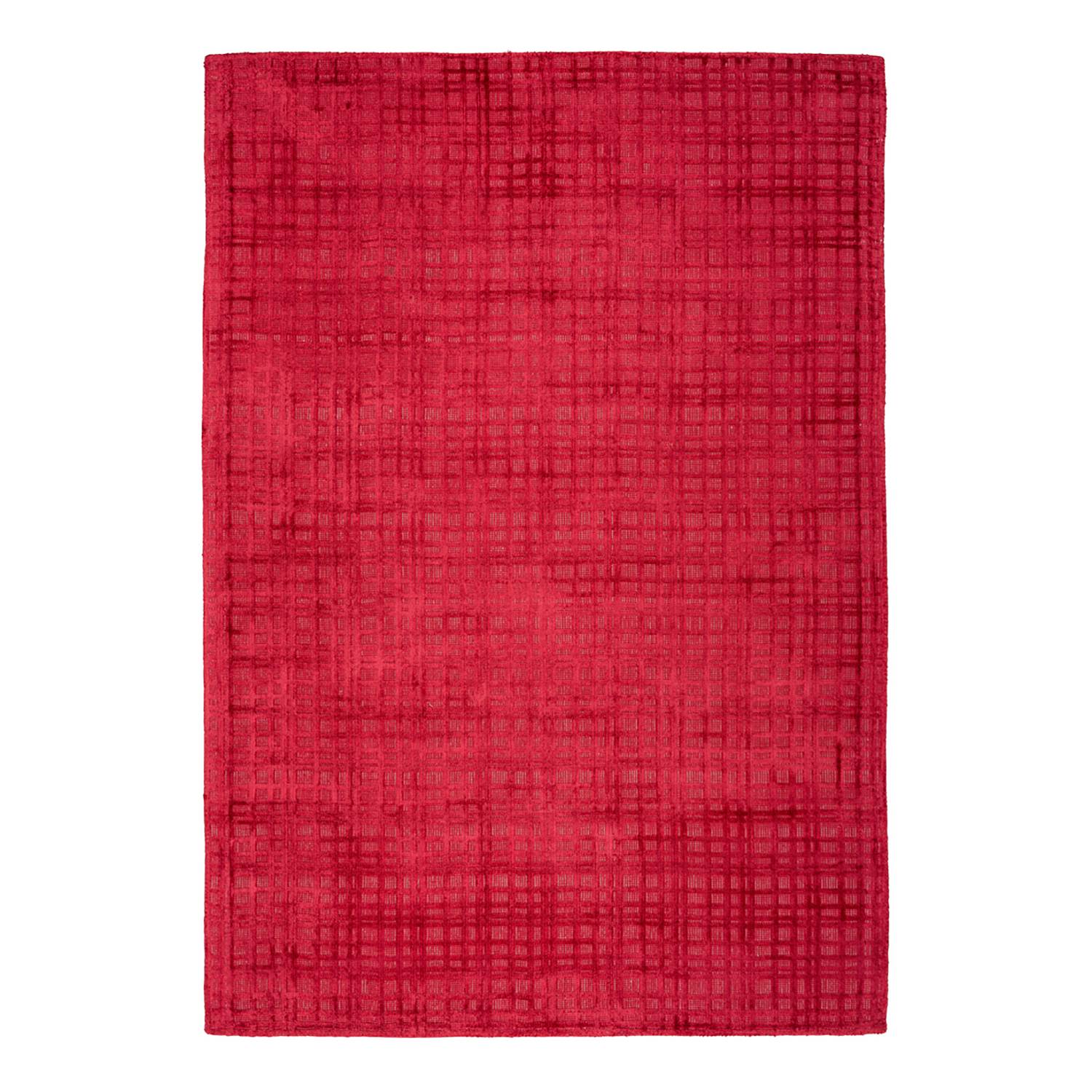 Short pile rug Karma 125 Cherry red