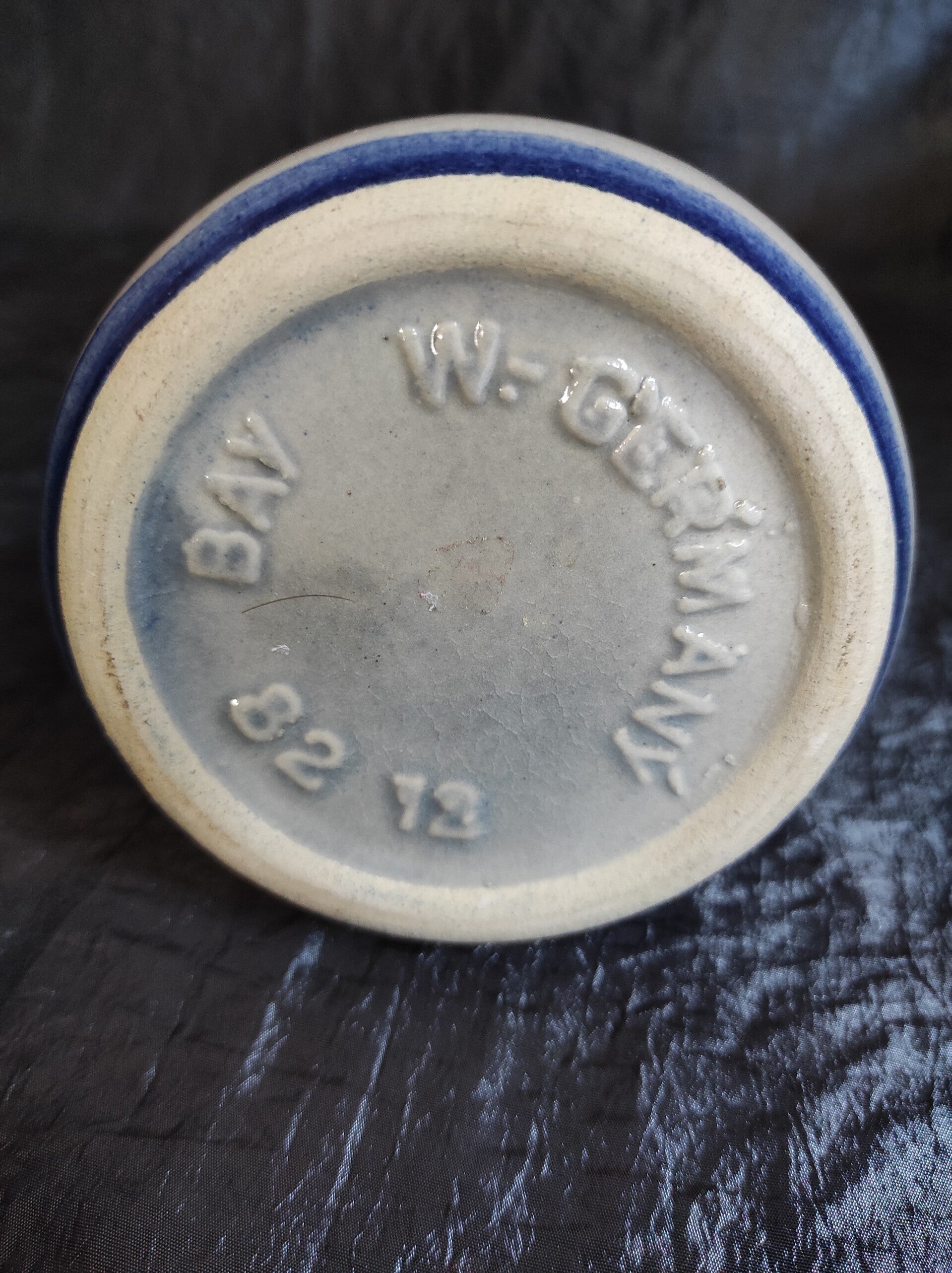Vintage 82-12 Vase Keramik Blau