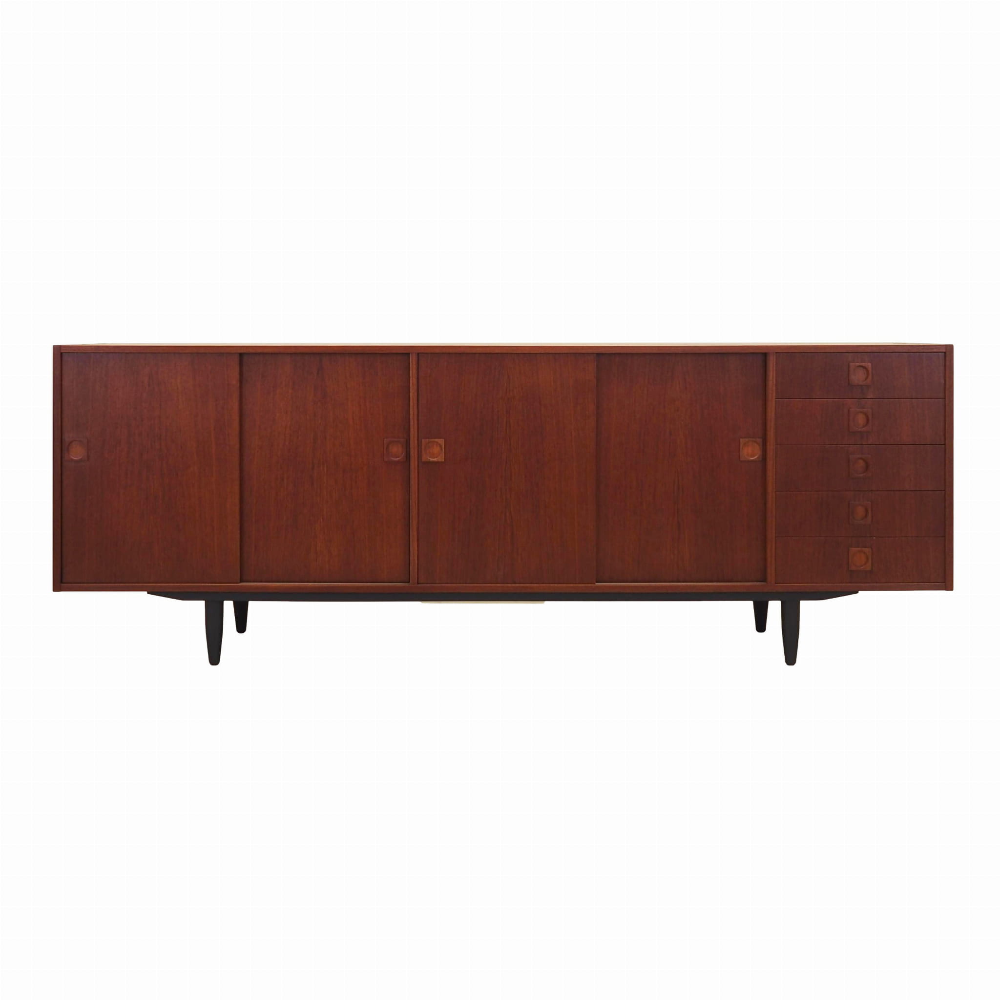 Vintage Sideboard Teakholz Braun 1960er Jahre