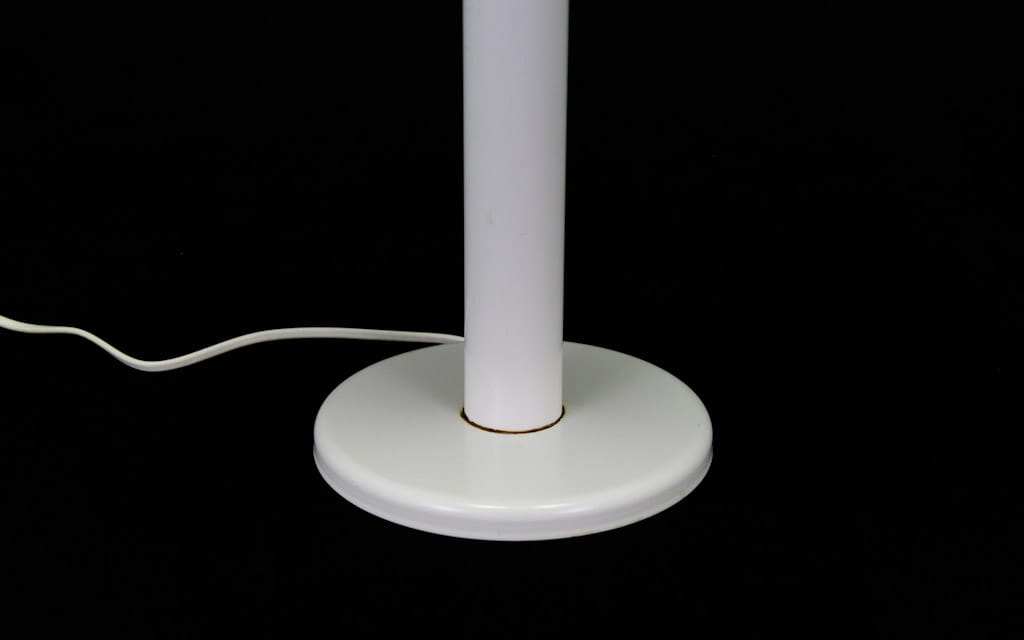 Vintage table lamp metal white 1960s