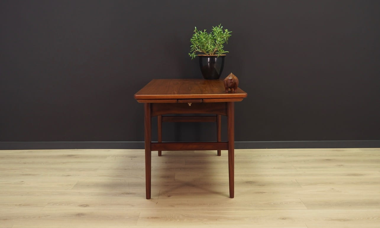 Vintage Bank Teakholz Braun 1970er Jahre