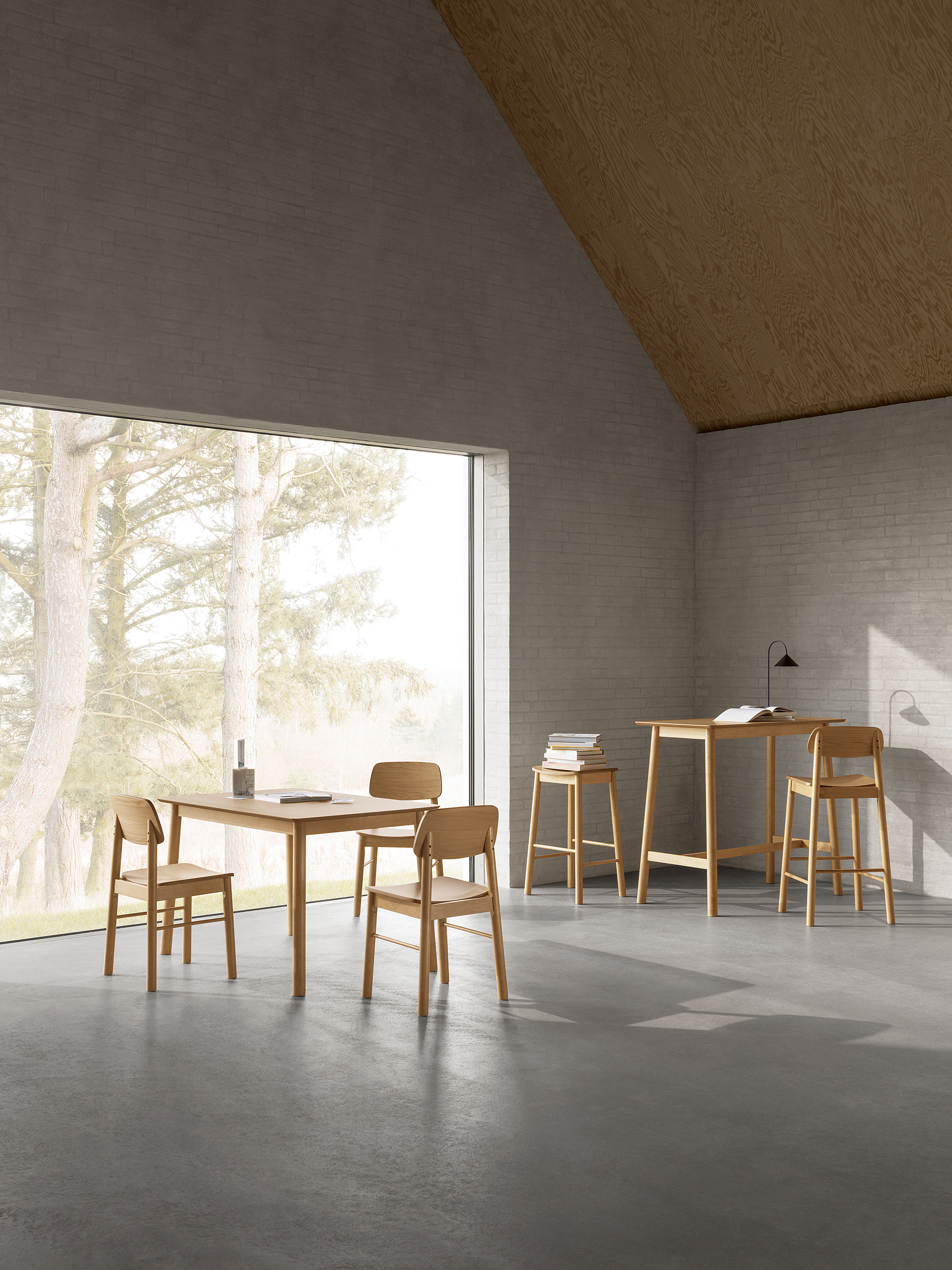 Barhocker Anggai 2er Set Massivholz 44 x 77 x 40 cm