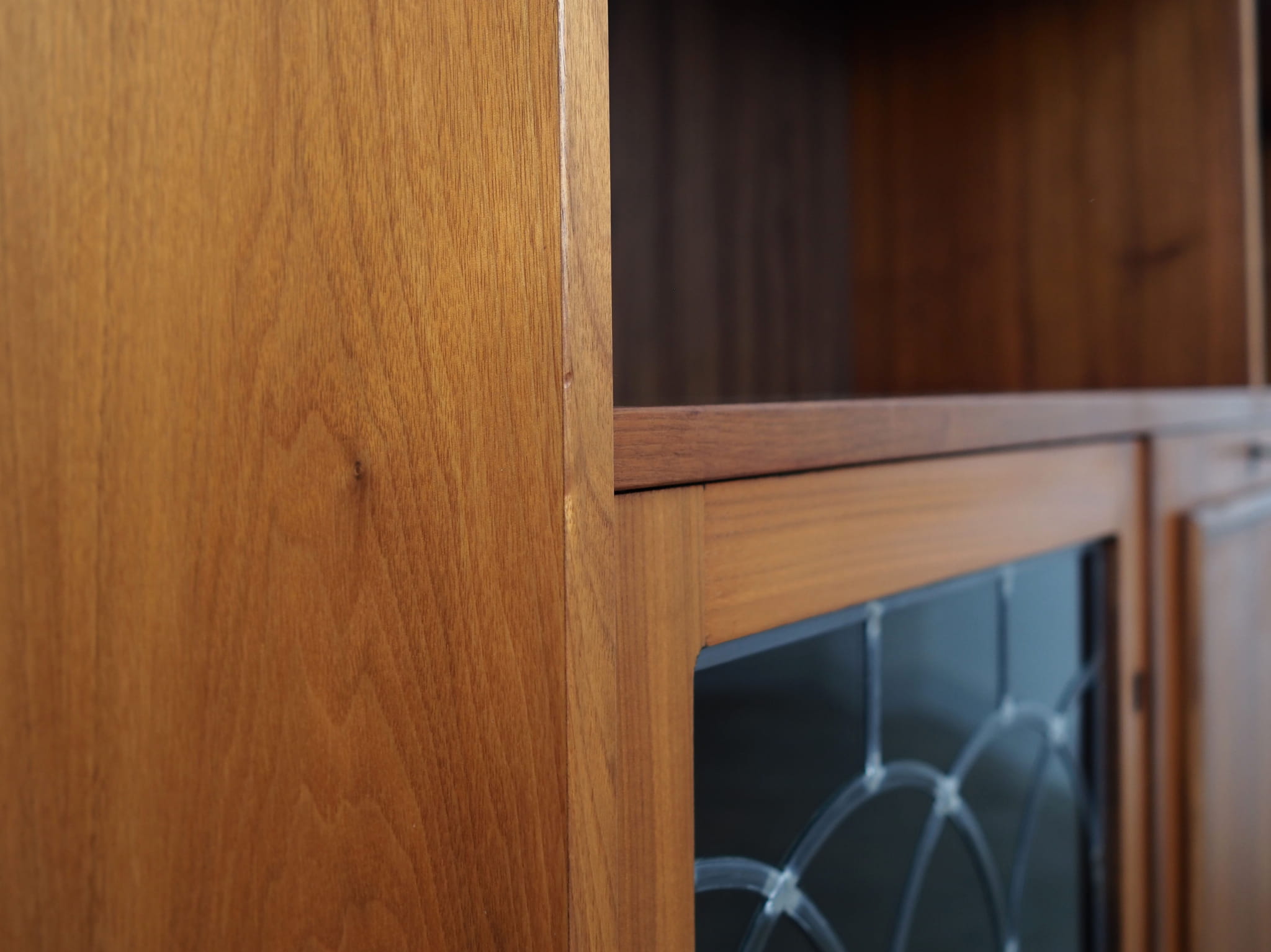 Vintage Bookshelf Wood Brown 1970s