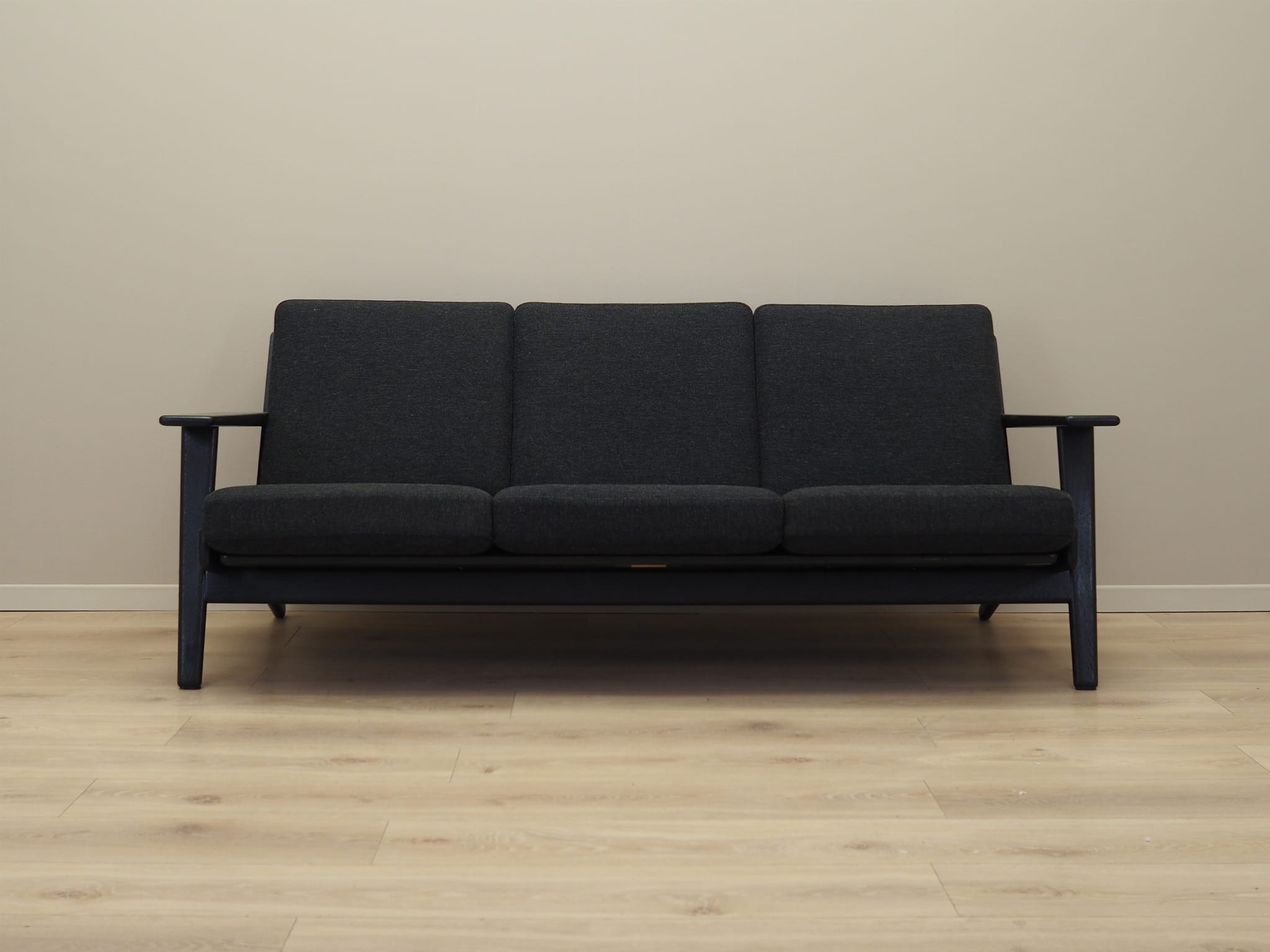 Sofa Textil Holz Schwarz 1960er Jahre