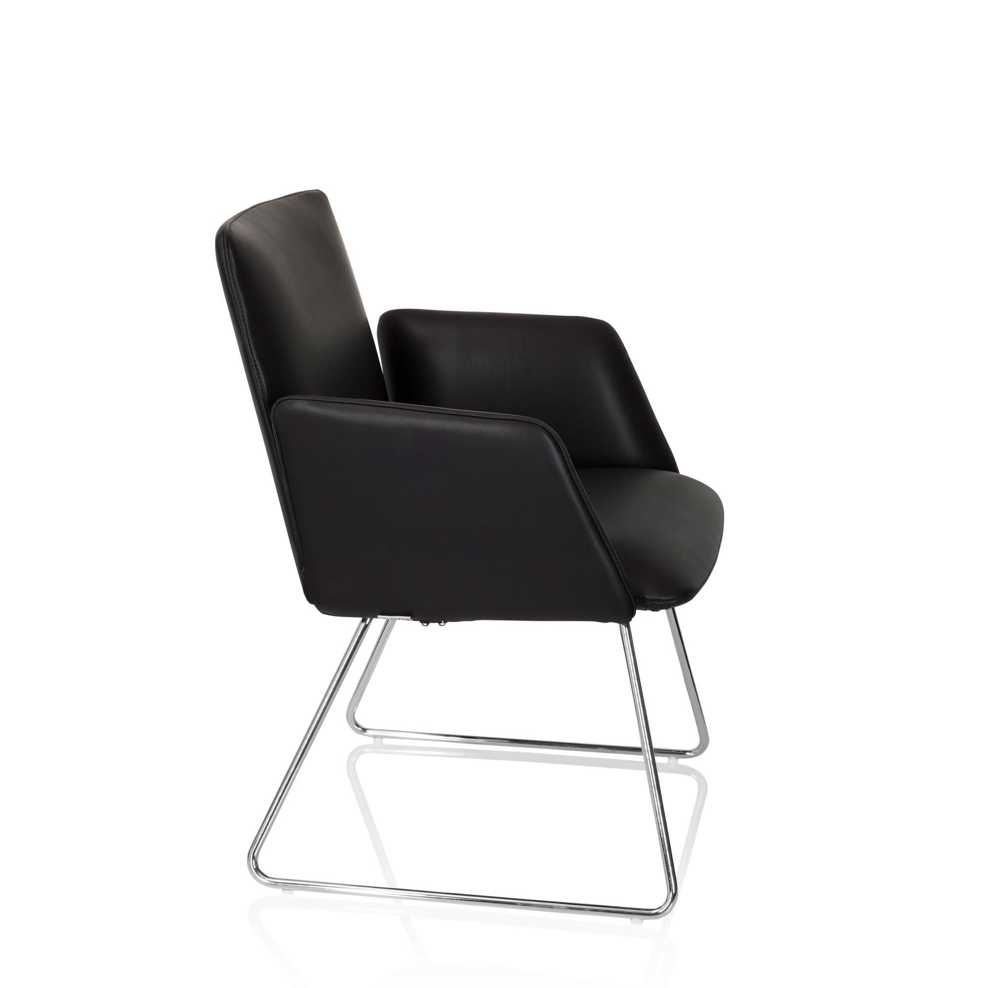 DESIGNIA V Chair Faux Leather Black