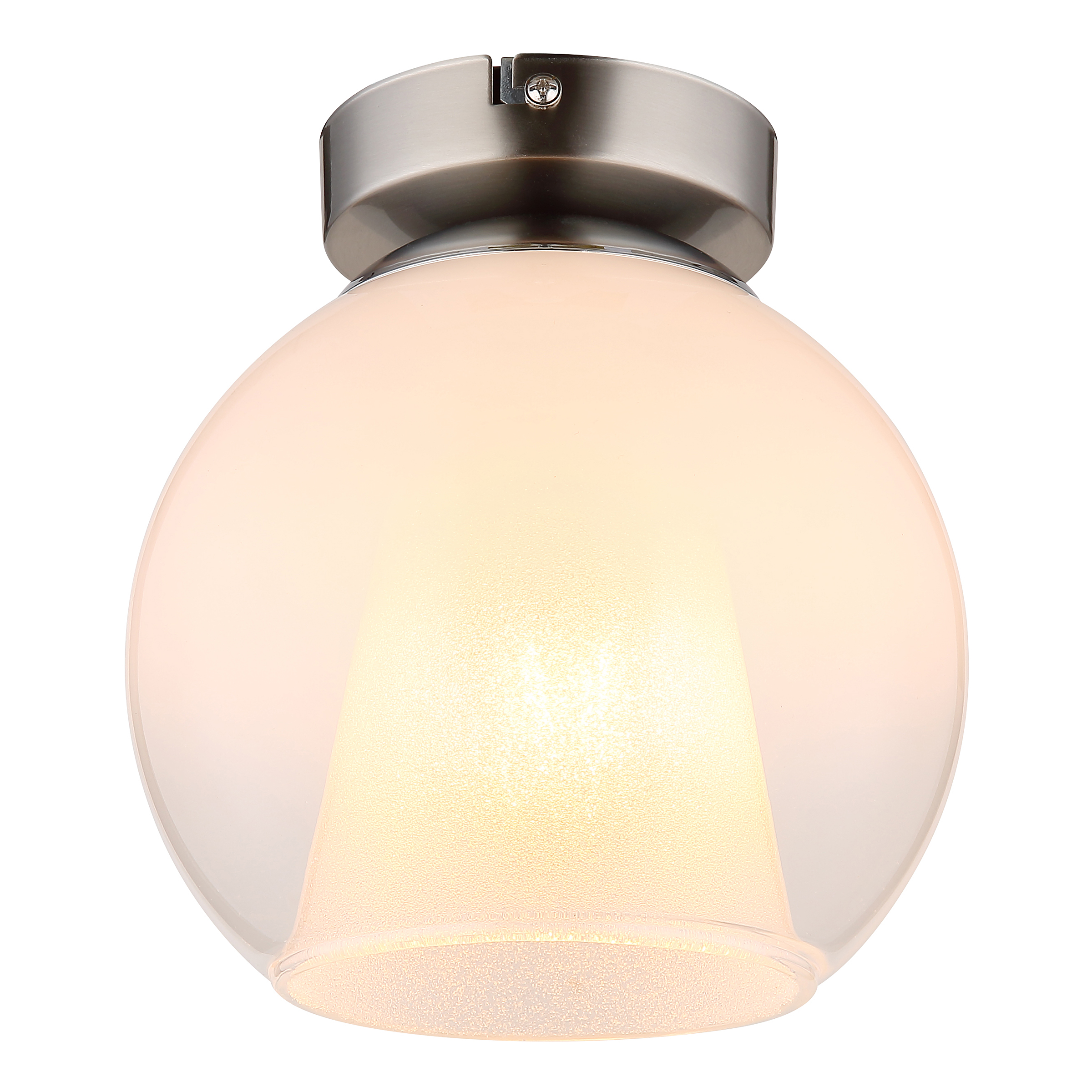 Barry Type D Ceiling Lamp Opal Glass Iron 1-Light