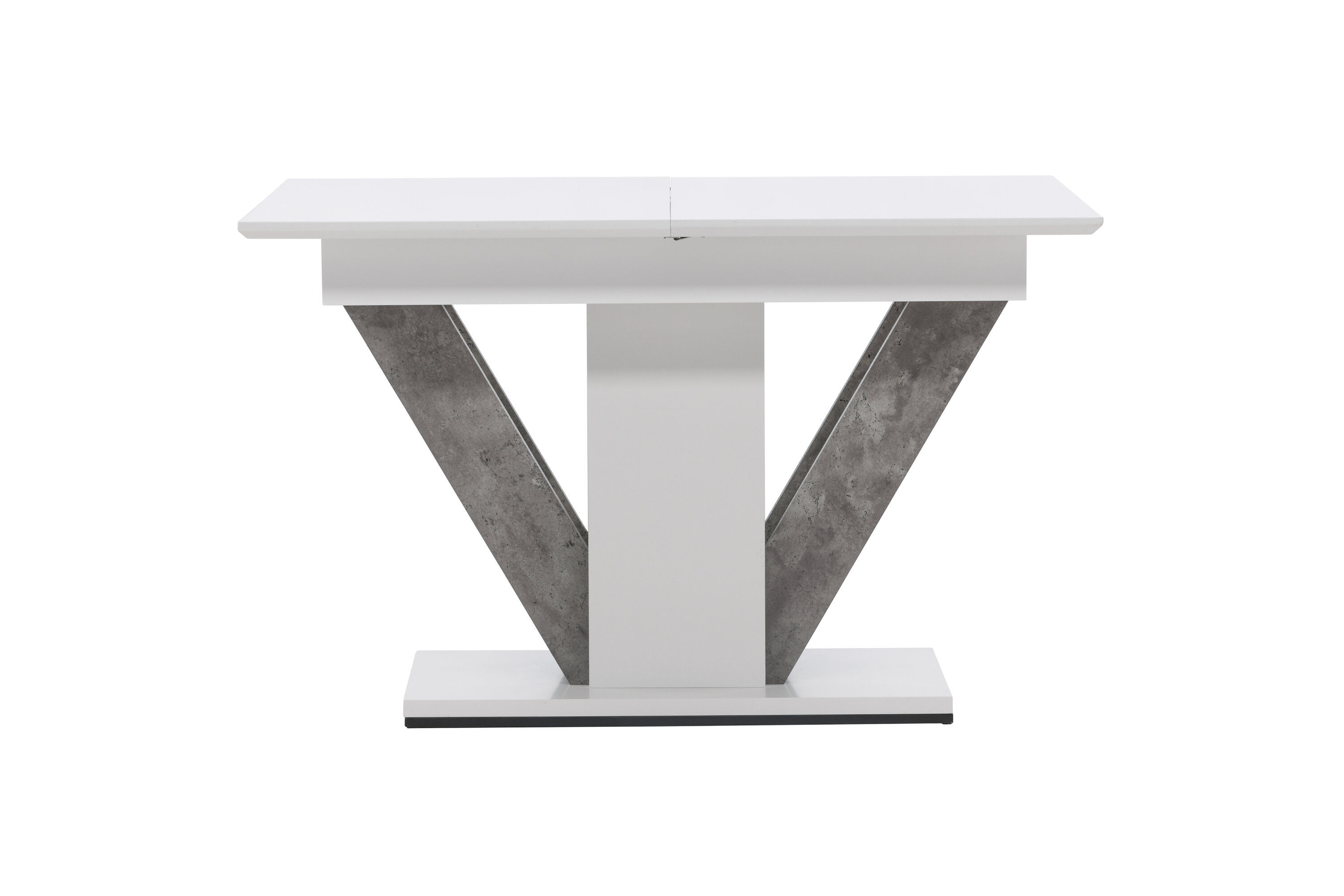 Disa  Dining table  MDF White/Grey 120/160×80