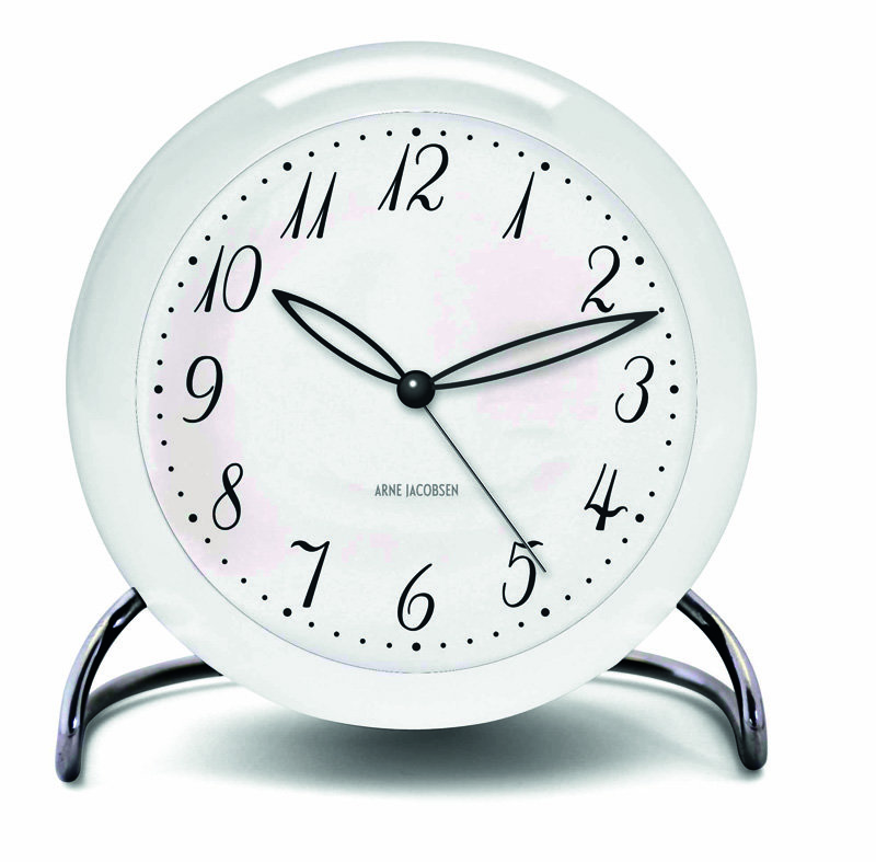 Aj Table Clock Lk Weiß
