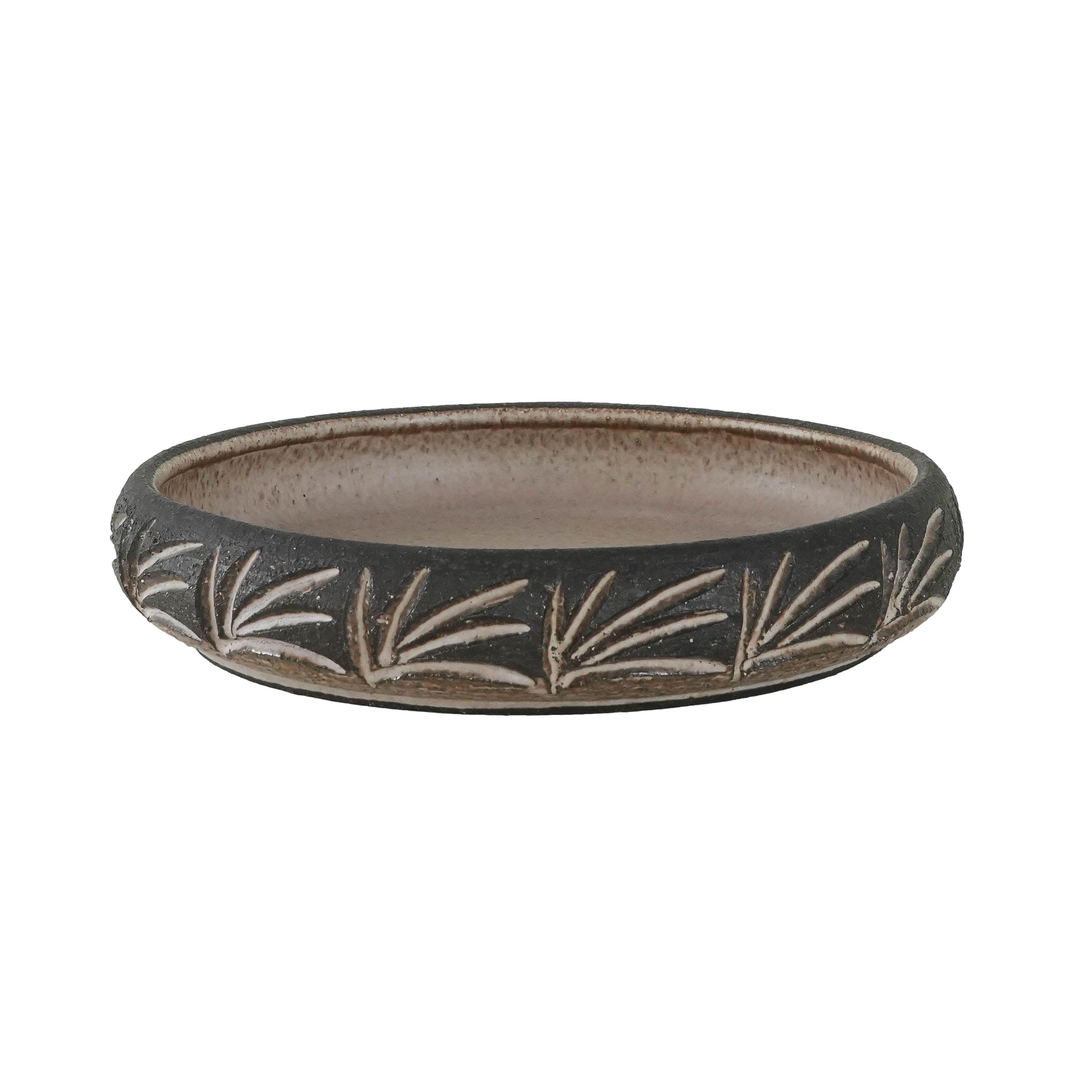Ceramic bowl Brown 1960s