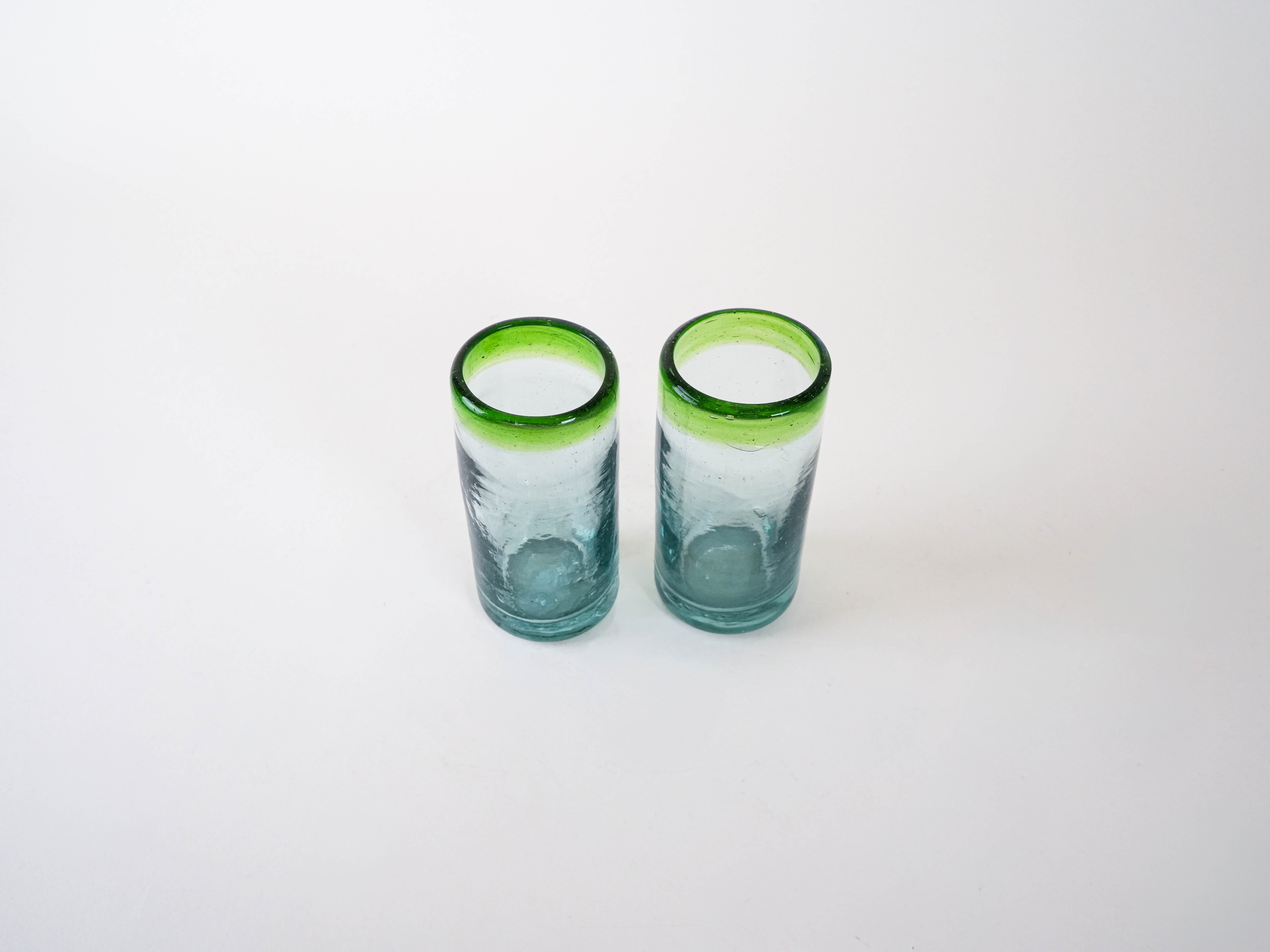 Zweiteiliges Gläserset 1970er Jahre