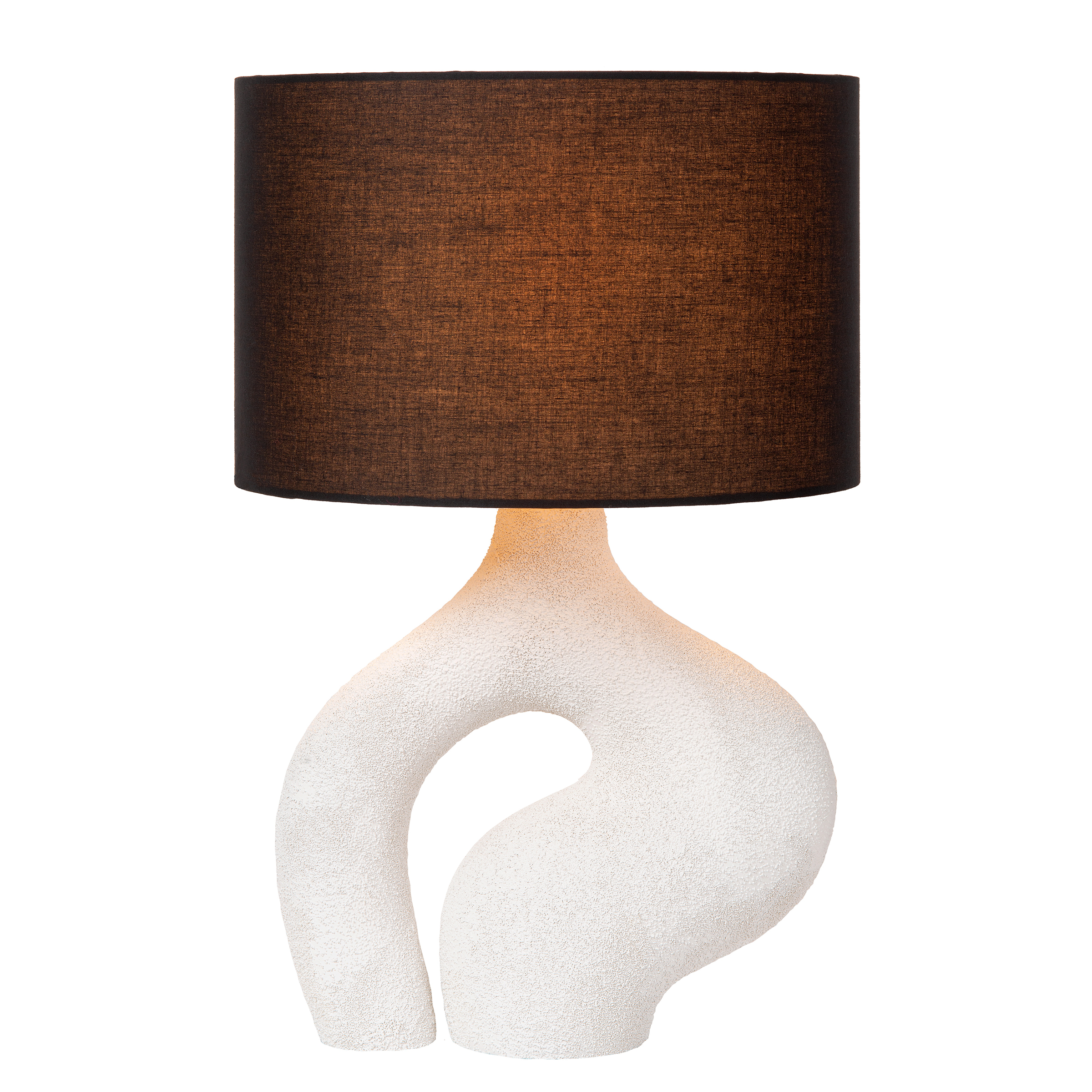 Forma Table Lamp Ceramic White Brown