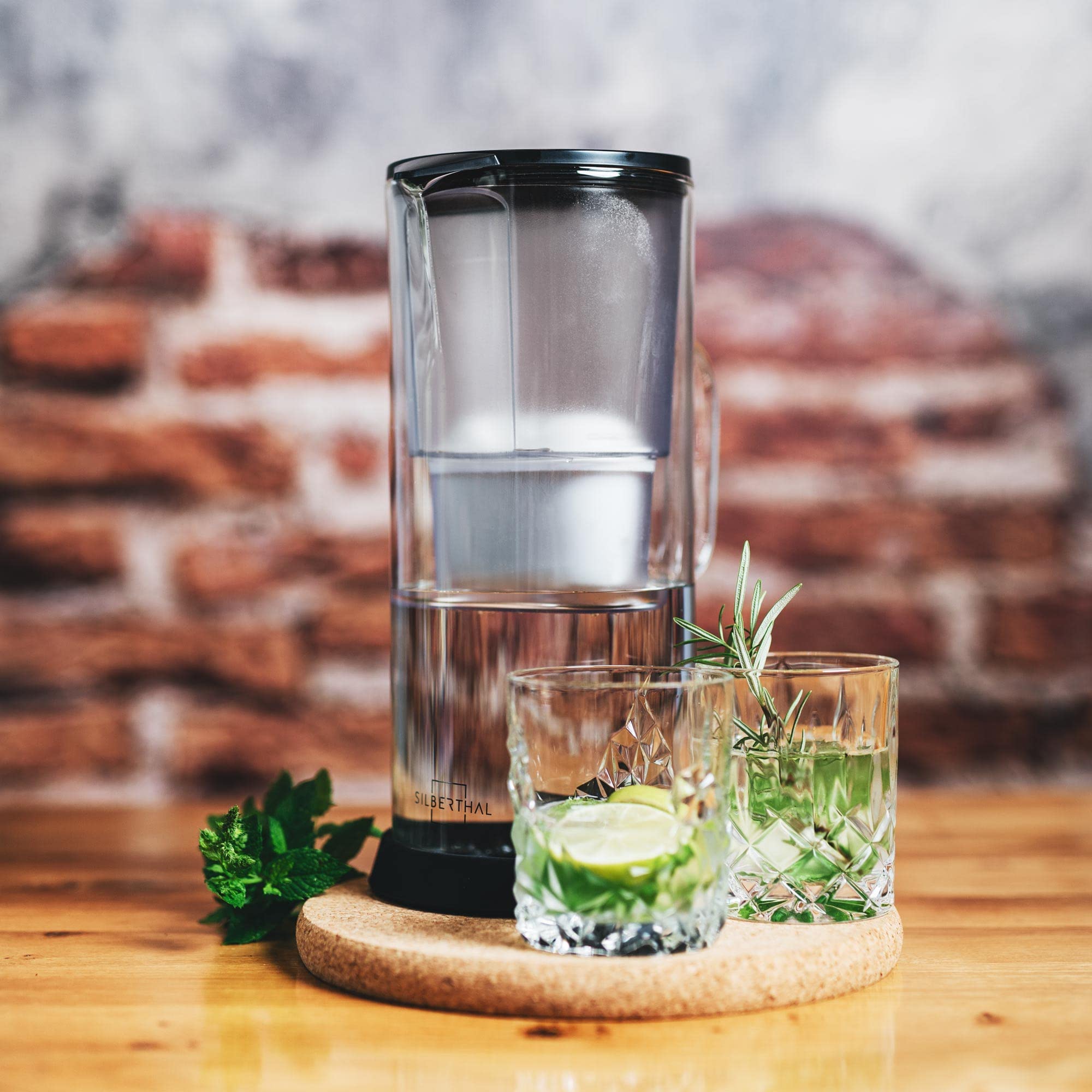 Wasserfilter Glas Kunststoff Transparent 2,7 Liter