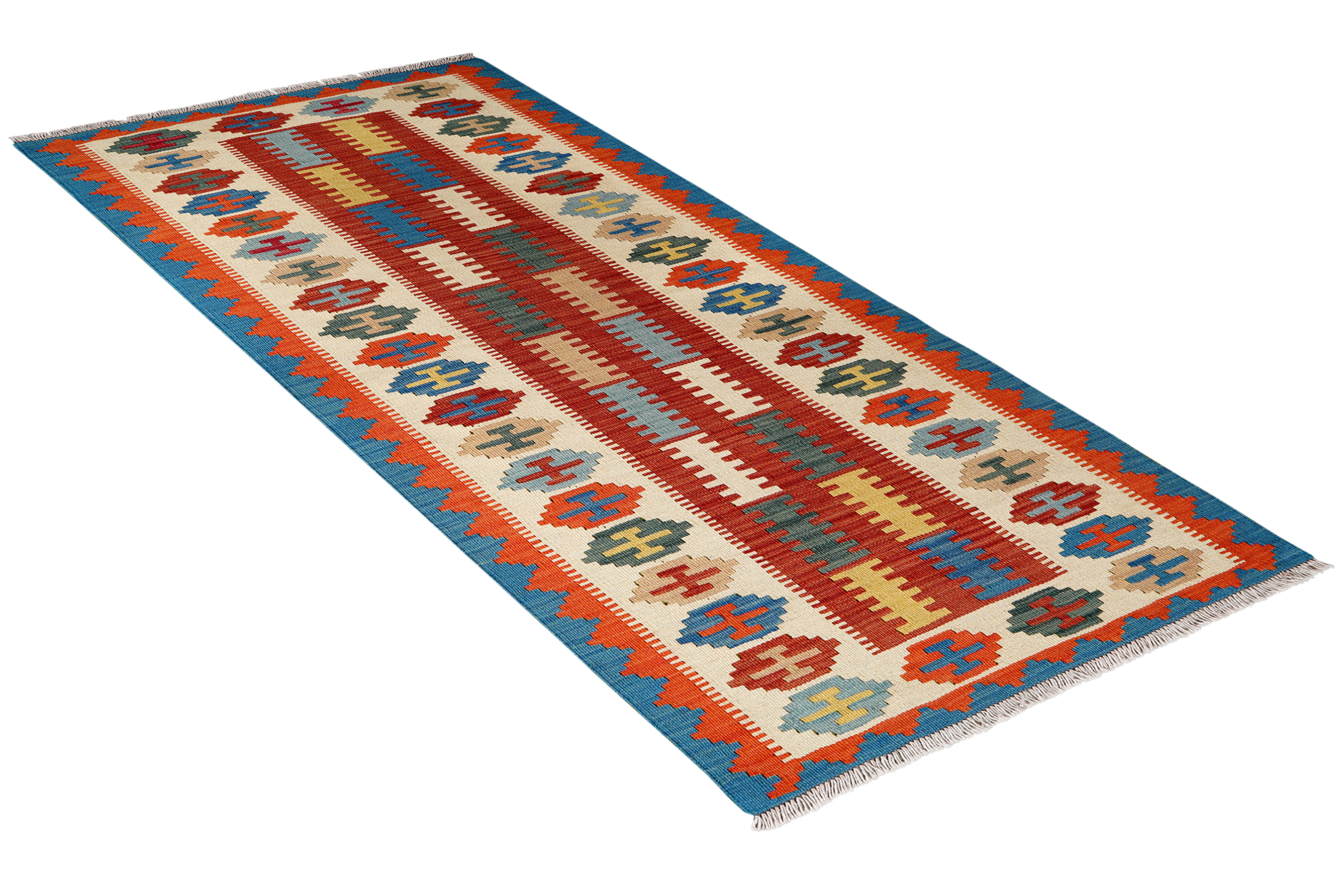 Kilim Gashgai Teppich Mehrfarbig