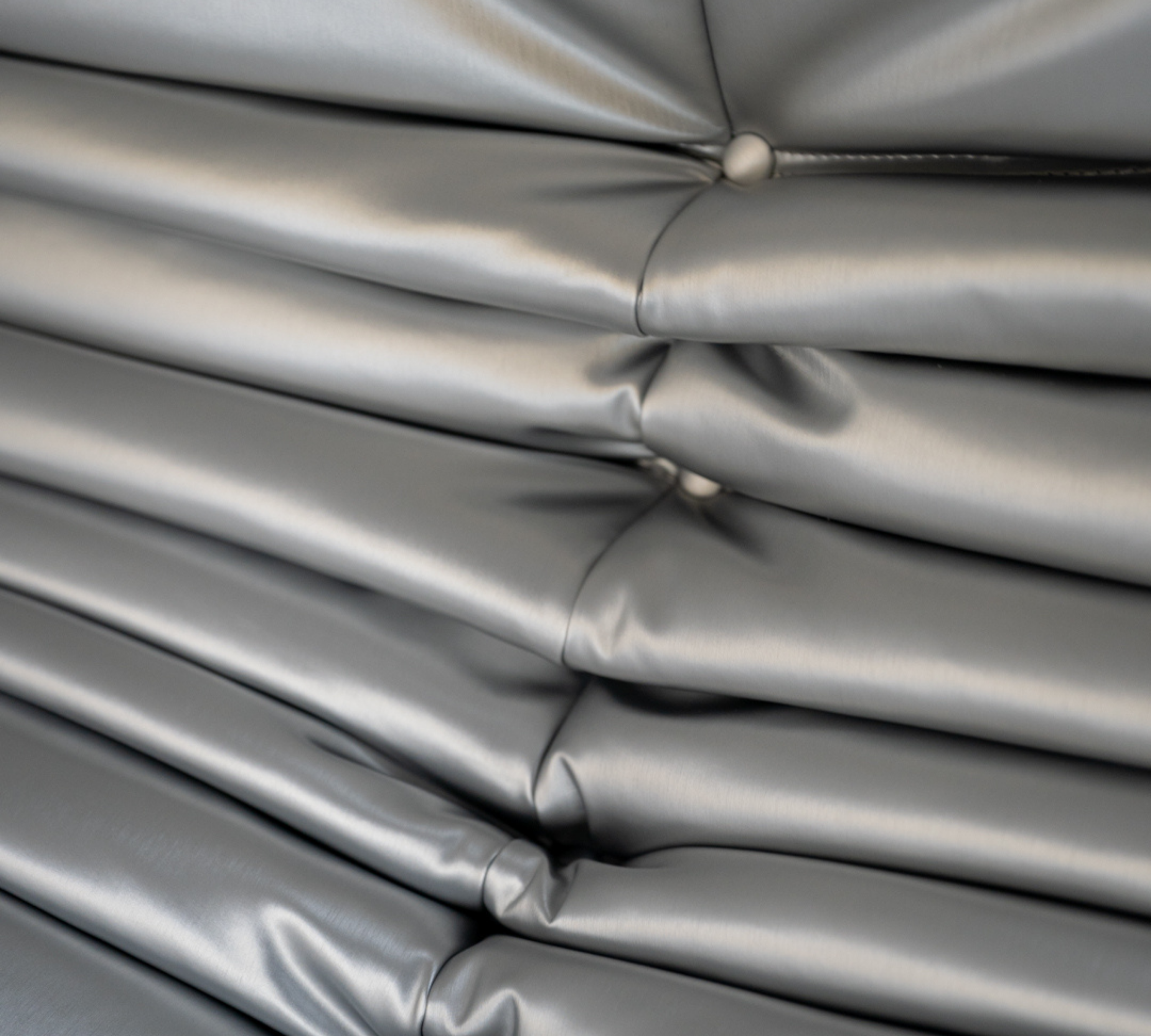 Togo Sofa 2-Sitzer Kunstleder Space Grau