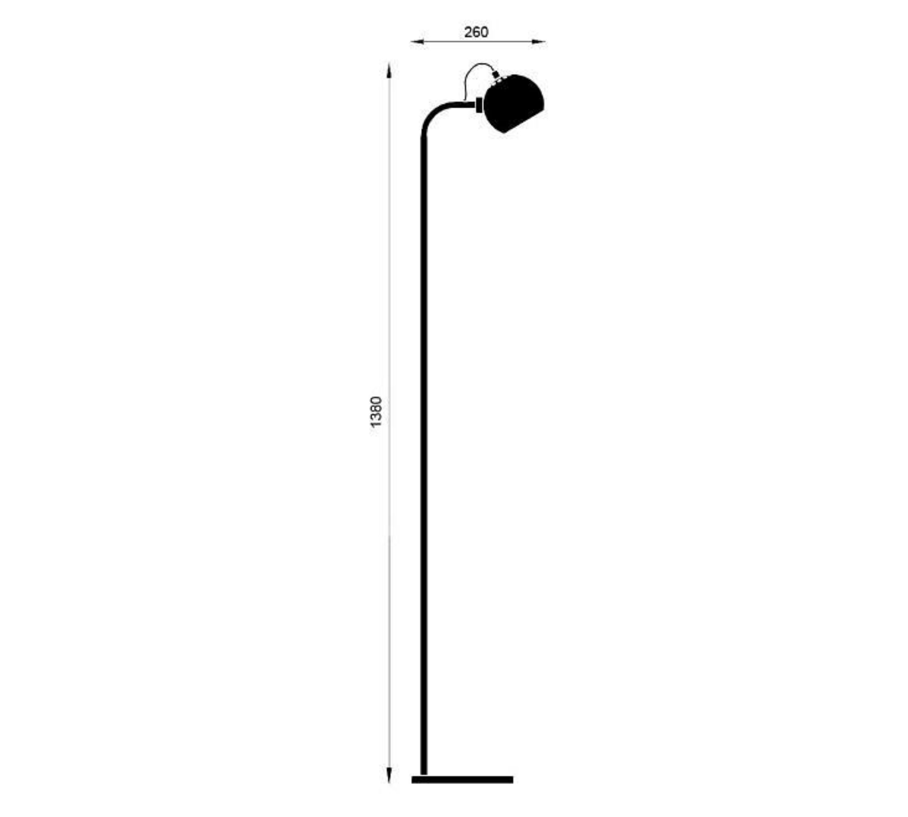 Floor lamp Ball Glossy Pale Grey