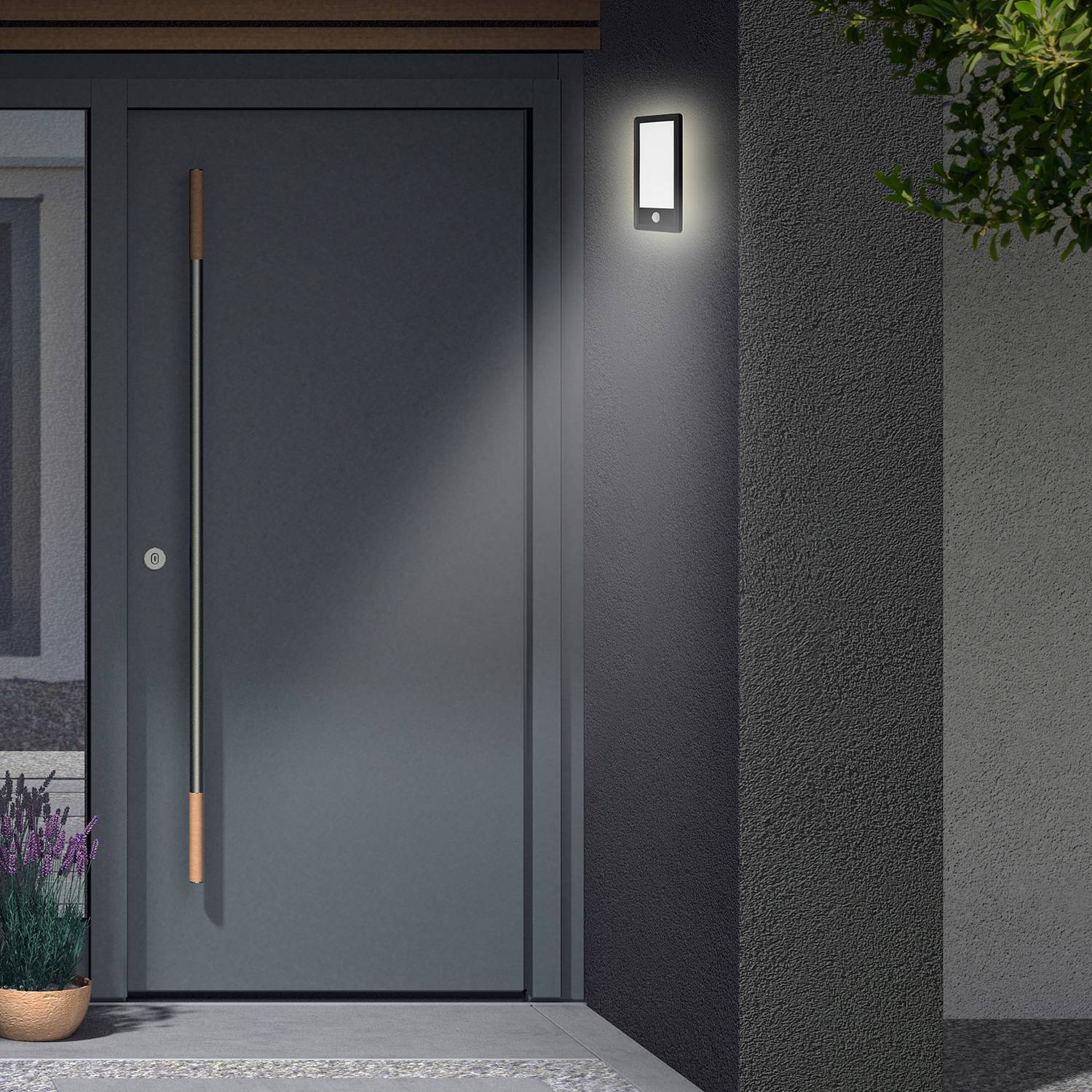 Wandleuchte Nizza VI 1-Flammig Schwarz