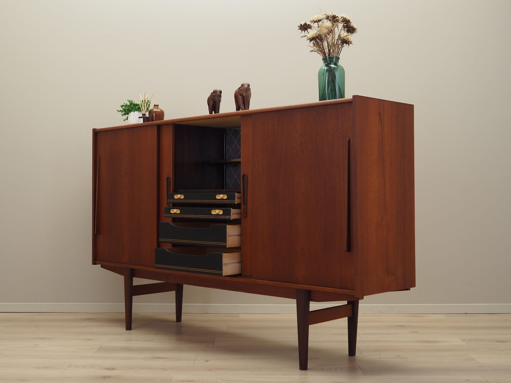 Vintage sideboard teak brown 1960s