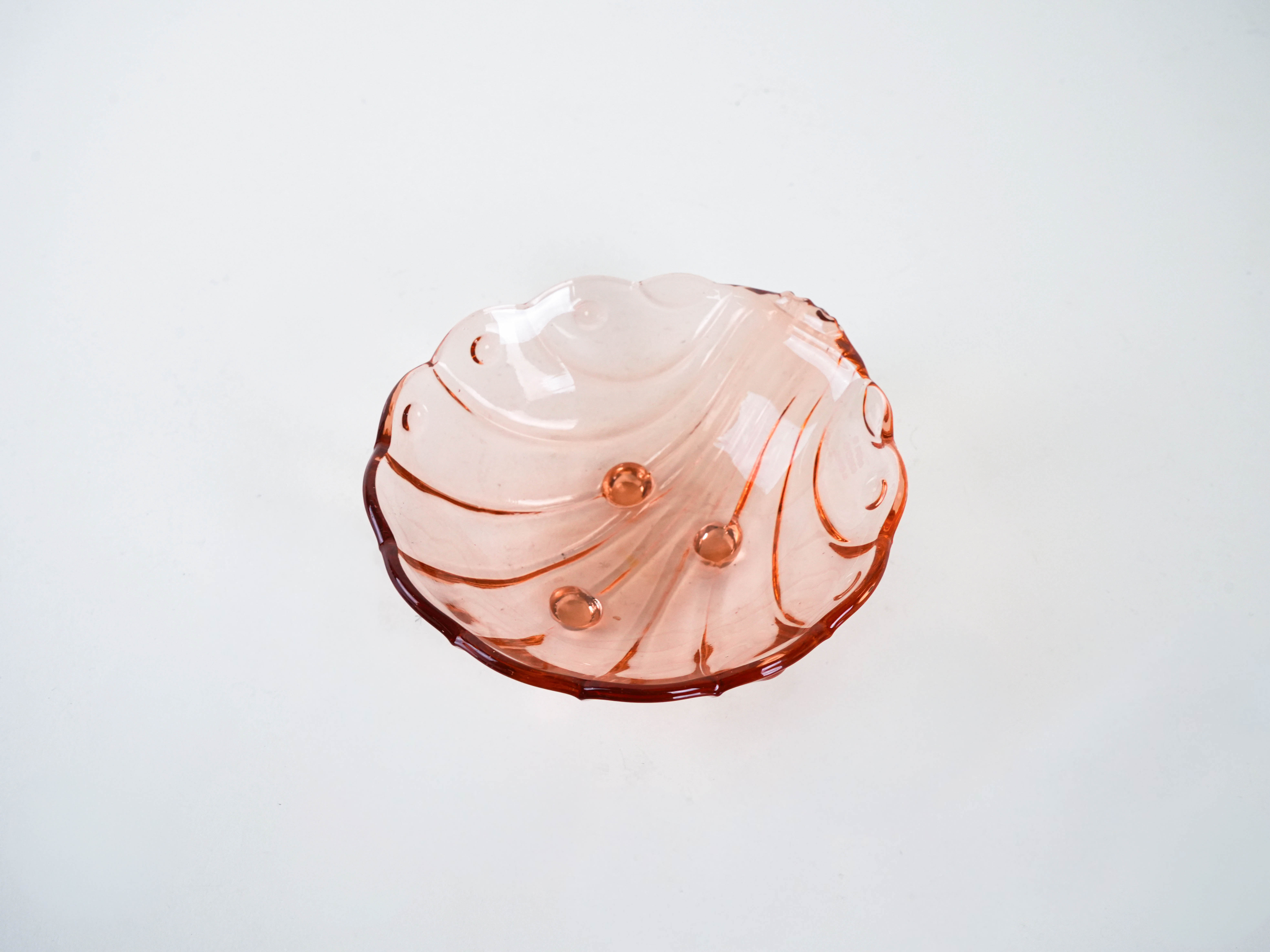 Glasteller Rosa