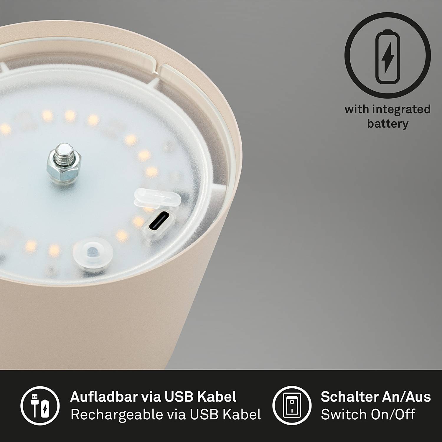 Tyli LED-Tischleuchte Aluminium 1-flammig